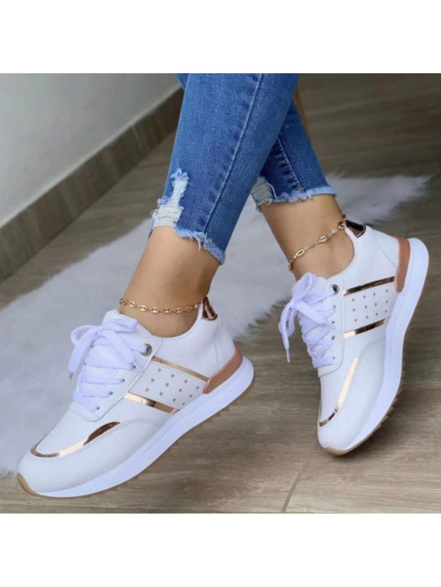 Women's Platform  Walking Shoes Pain Relief Casual Work Shoe Orthotic Arch Support Non Slip Wedge Tennis Sneakers
