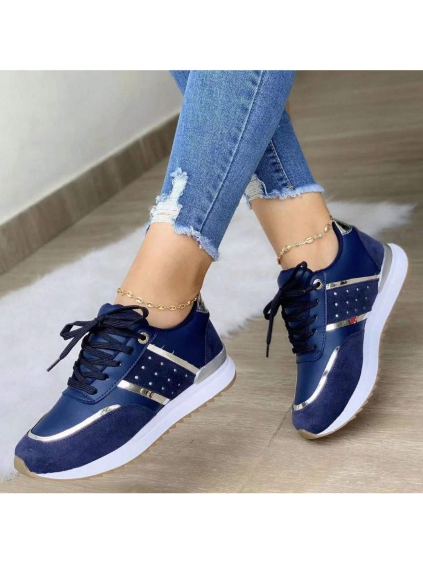 Women's Platform  Walking Shoes Pain Relief Casual Work Shoe Orthotic Arch Support Non Slip Wedge Tennis Sneakers