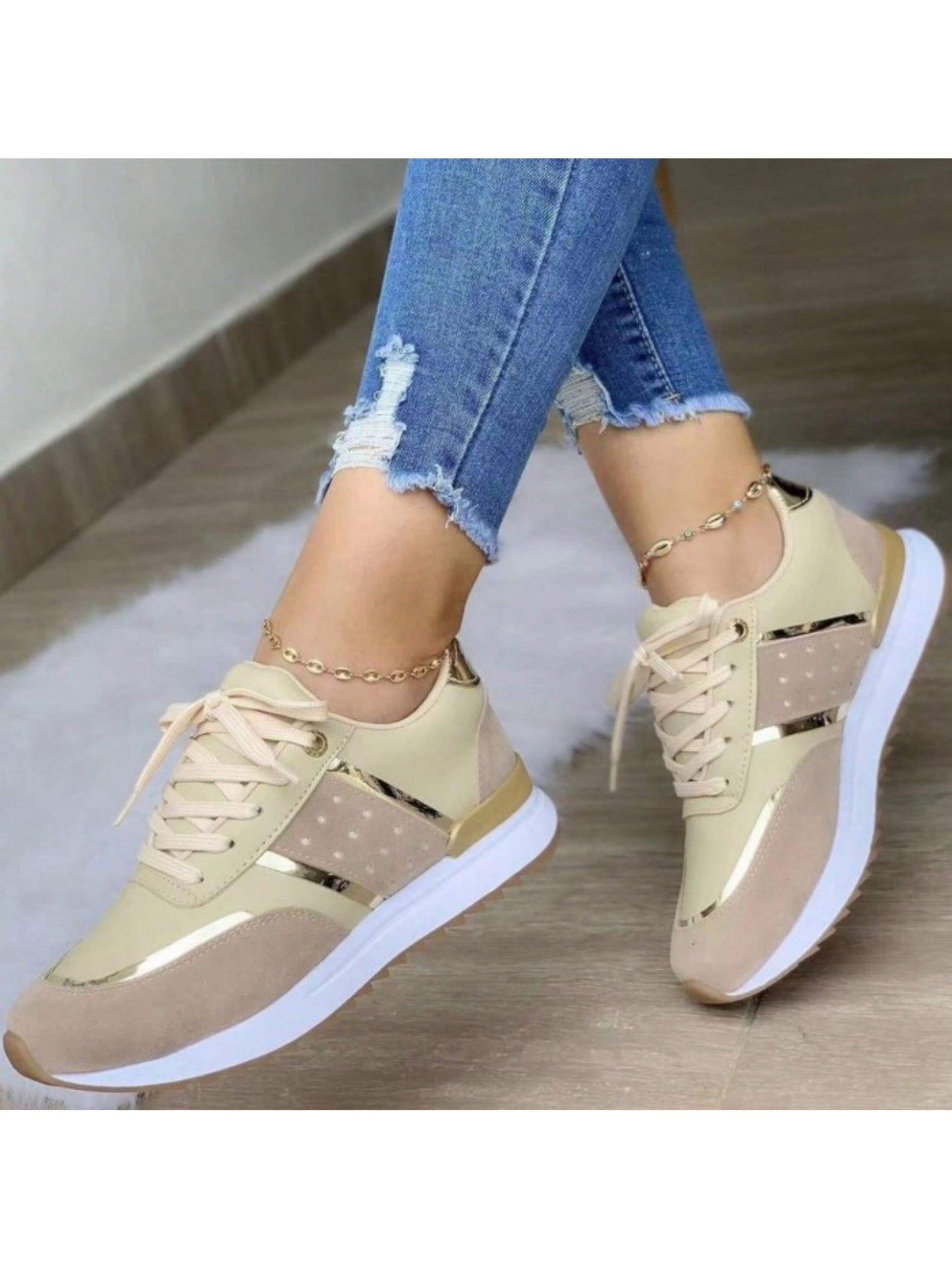 Women's Platform  Walking Shoes Pain Relief Casual Work Shoe Orthotic Arch Support Non Slip Wedge Tennis Sneakers