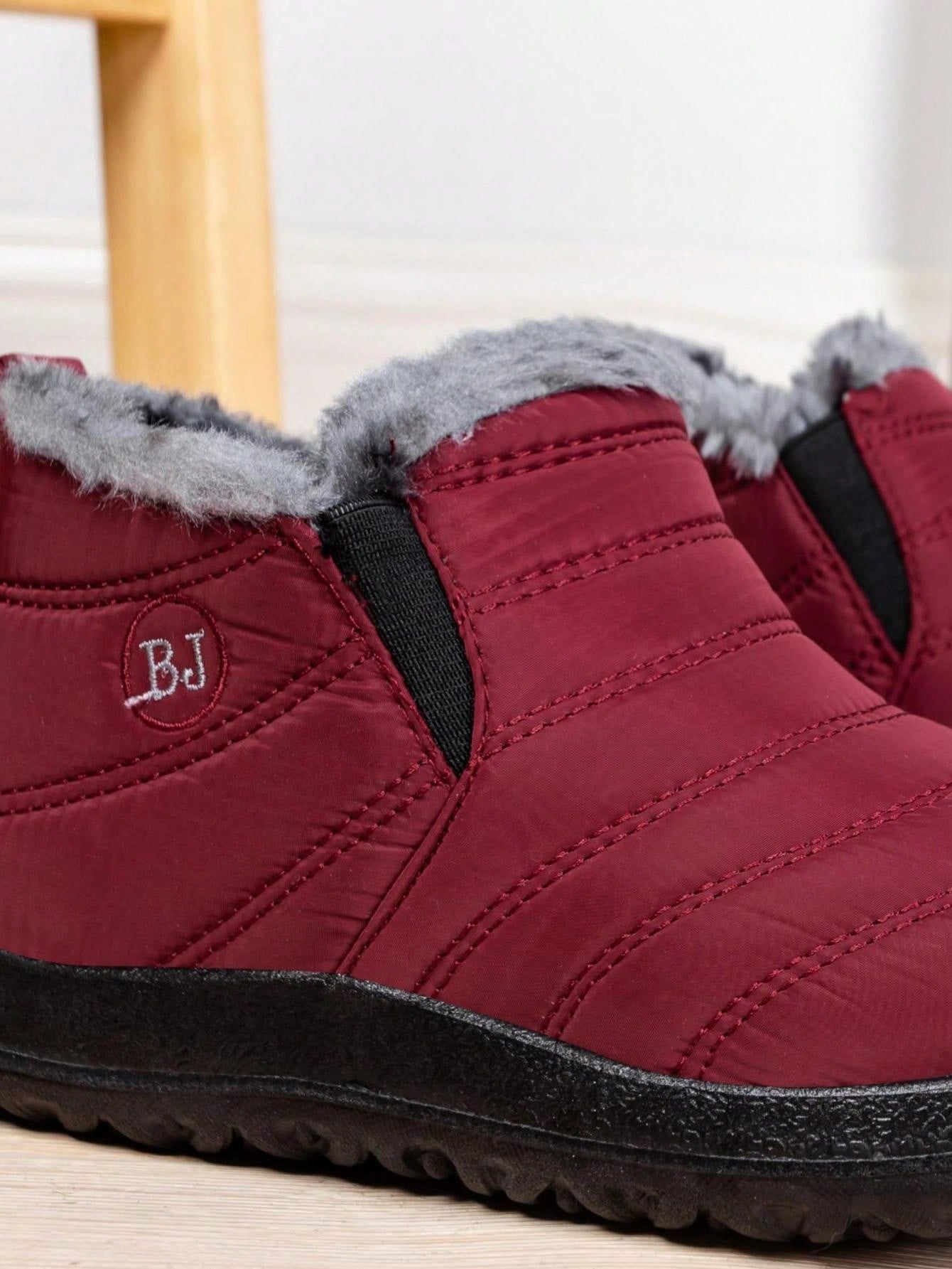 Women Boots Waterproof Ankle Boots With Low Heels Winter Boots Fashion Black Winter Shoes Women Warm Snow Botas Mujer Bottines