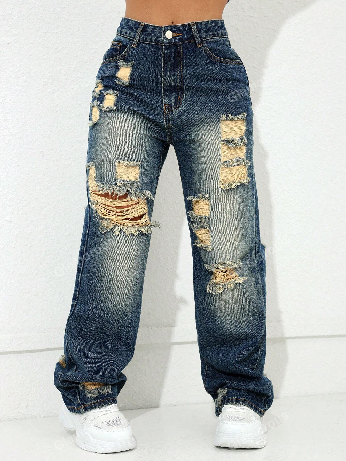 Y2k Carnival Street Purple High Waist Oblique Pocket Straight Leg Jeans