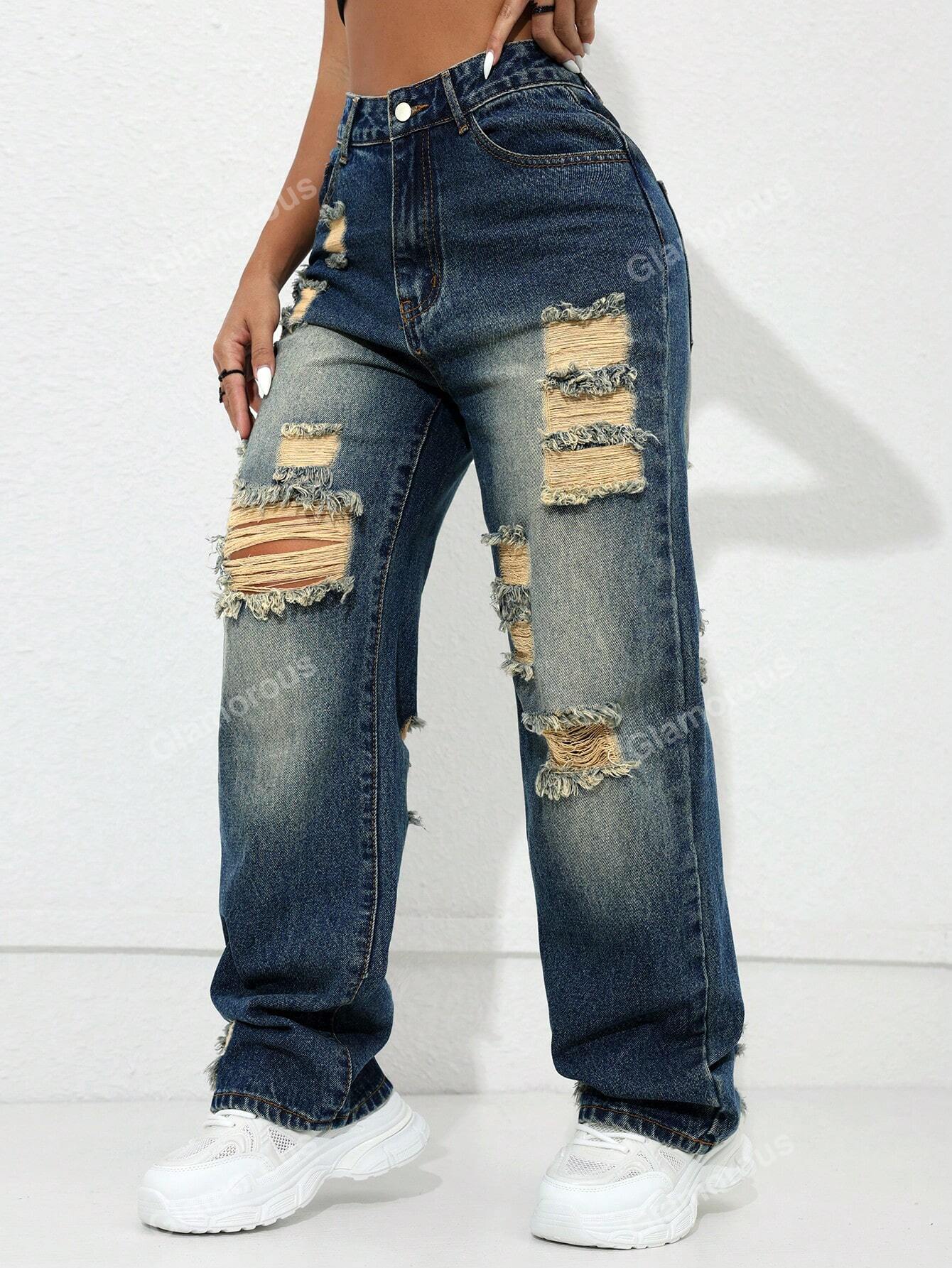 Y2k Carnival Street Purple High Waist Oblique Pocket Straight Leg Jeans