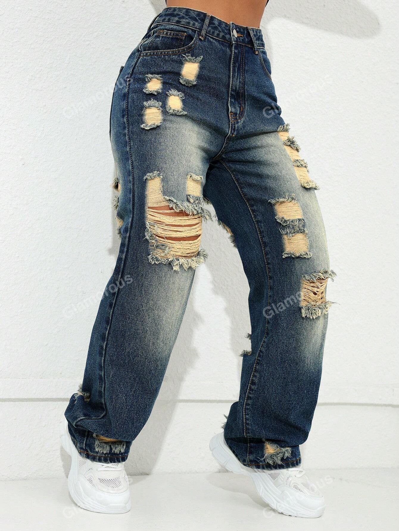 Y2k Carnival Street Purple High Waist Oblique Pocket Straight Leg Jeans