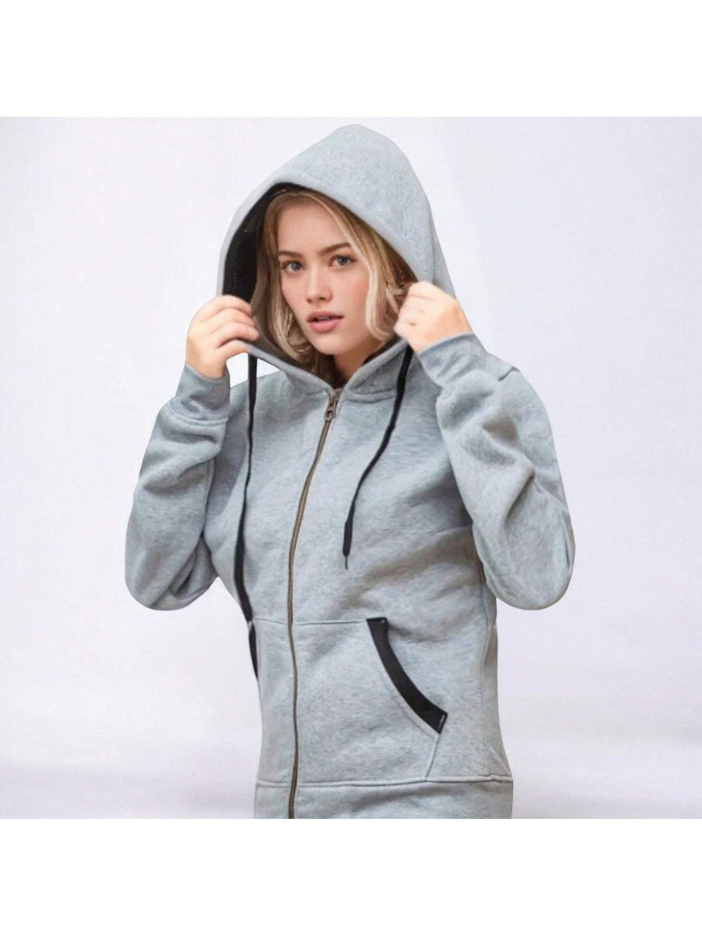 Women's 2-Piece Fleece Sweatsuit Blossoms Jogging Sweat Jacket & Sweatpants Outfit