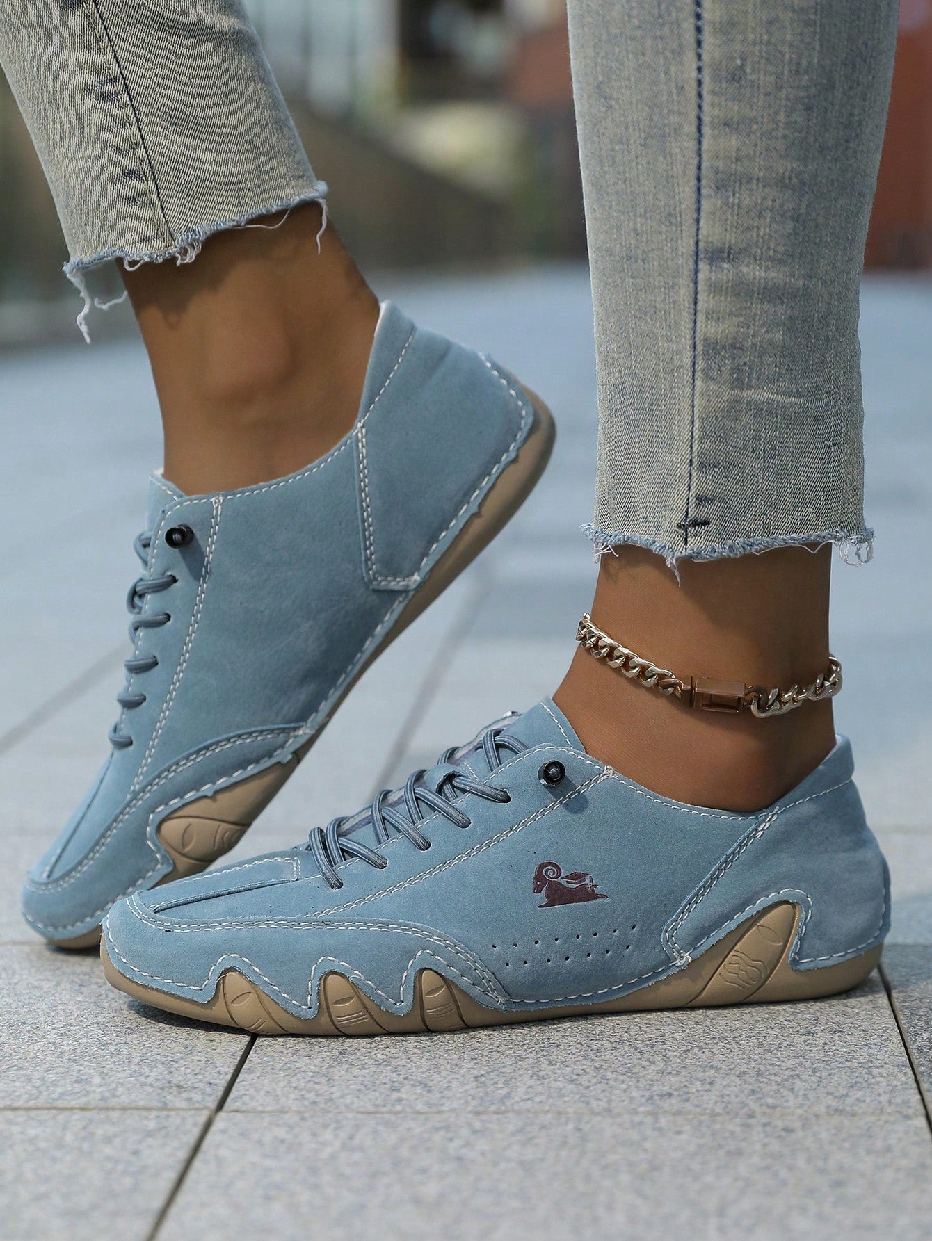 Women Casual Sneakers Handmade Octopus Design Fitness Cross Training Shoes Fashion Motorcycle Shoes, Rubber Non-Slip Sole Slip-On Slouchy Shoes