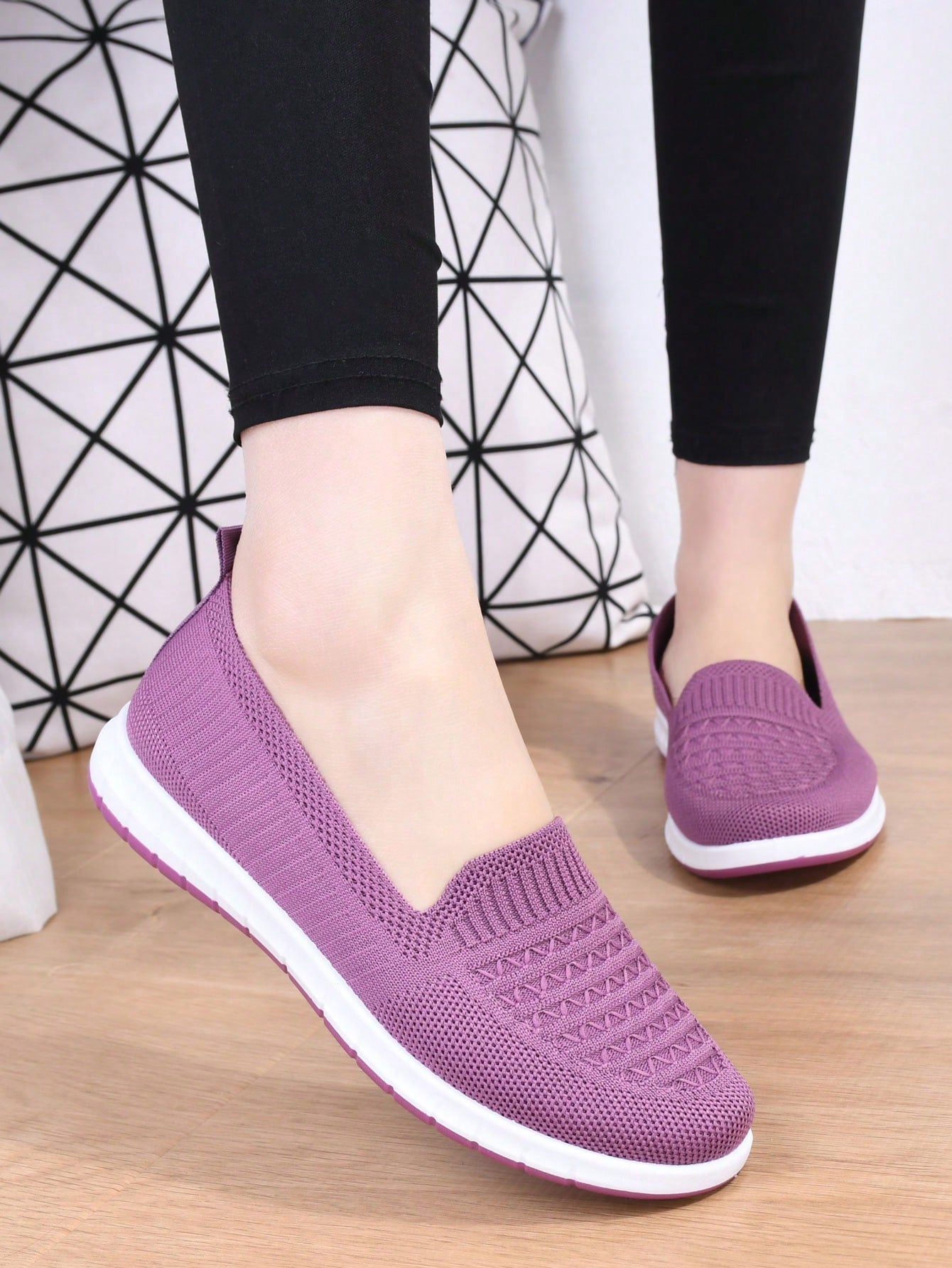 2024 New Spring & Fall Lightweight Women Shoes, Middle Aged Mother Shoes, Soft Non-Slip Breathable Flats, Comfortable Grandma Casual Loafers