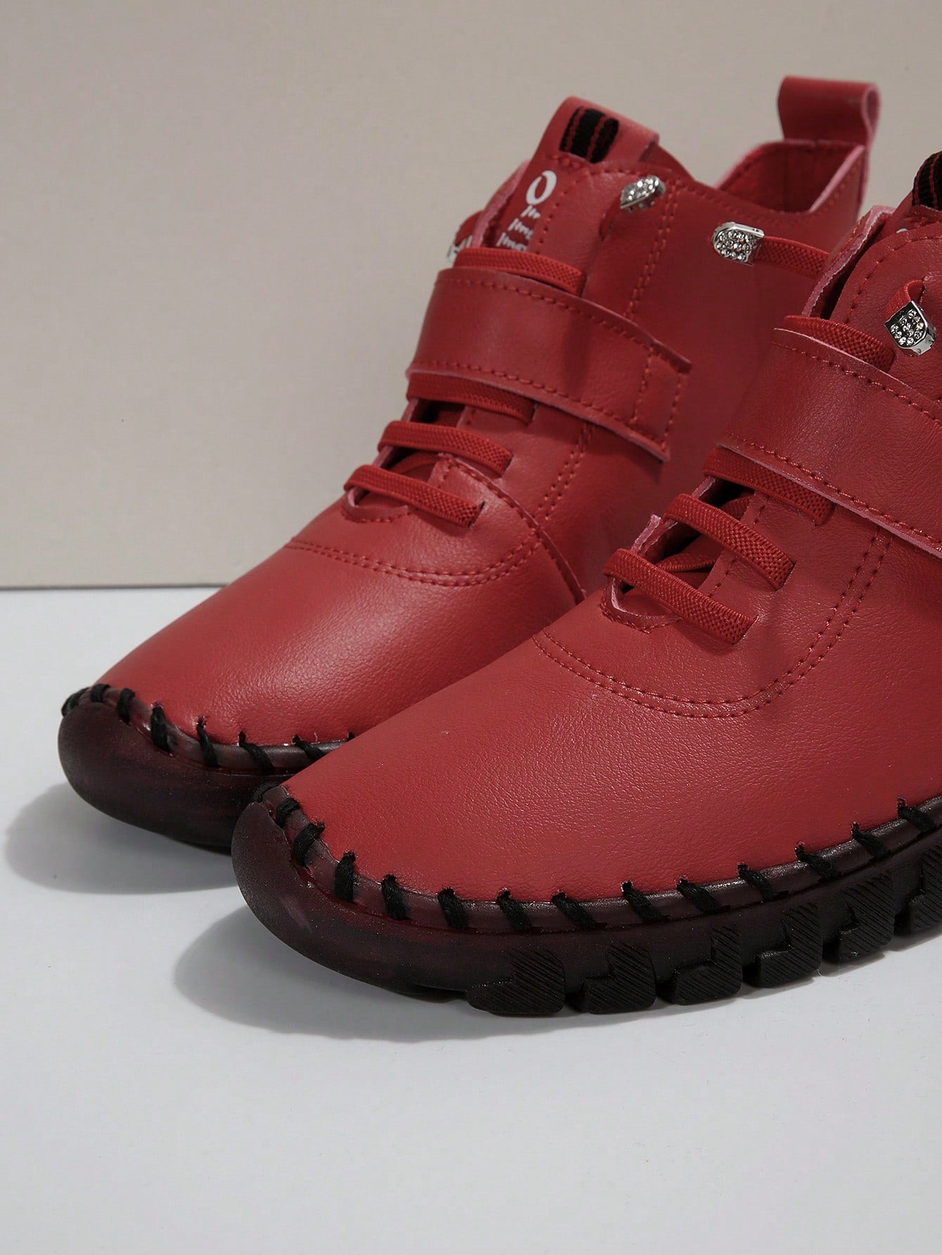 Plus Size Handmade Fluffy Shoes With Thick Rubber Sole, Warm Lined Winter Boots For Mothers