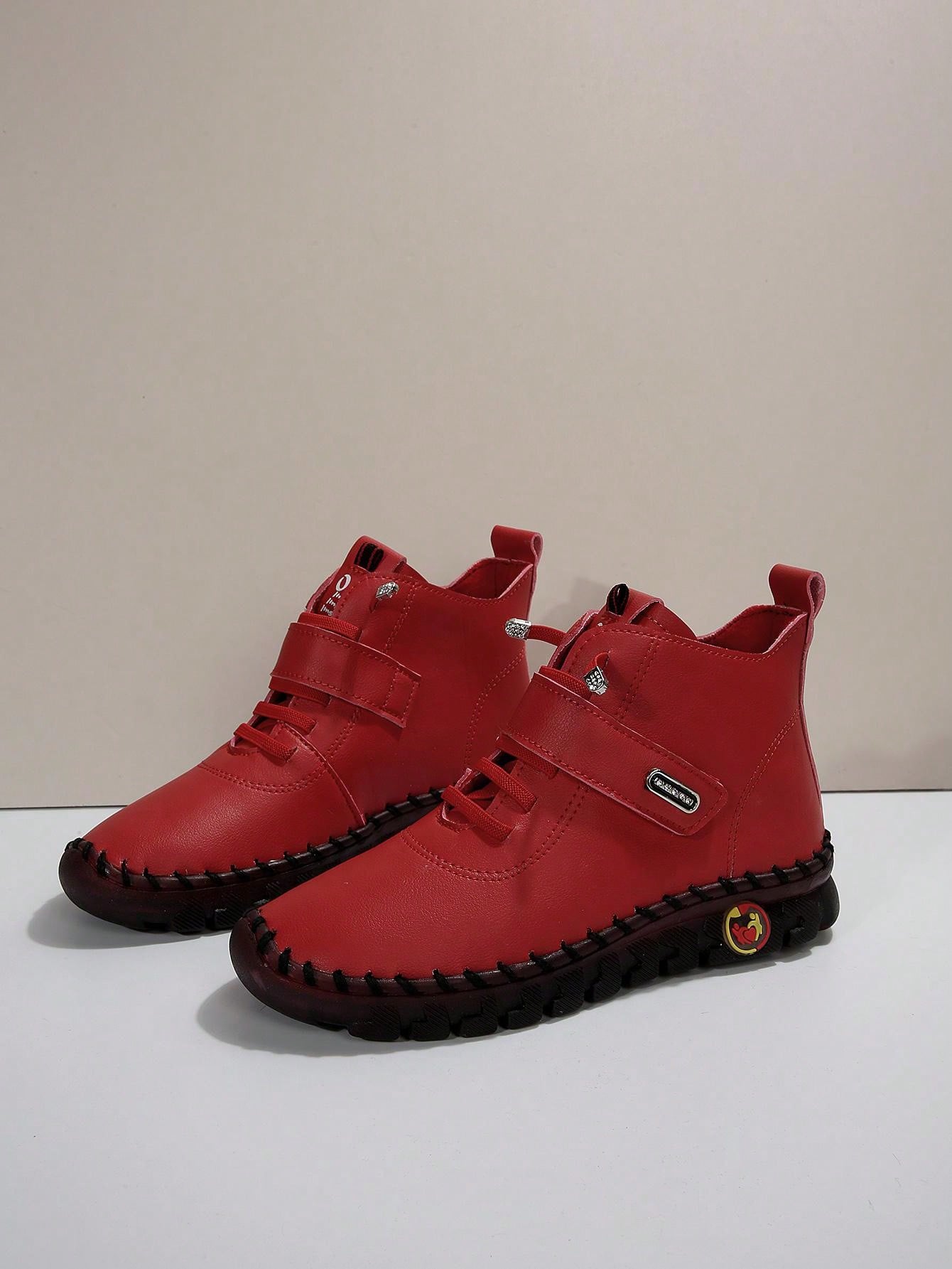 Plus Size Handmade Fluffy Shoes With Thick Rubber Sole, Warm Lined Winter Boots For Mothers