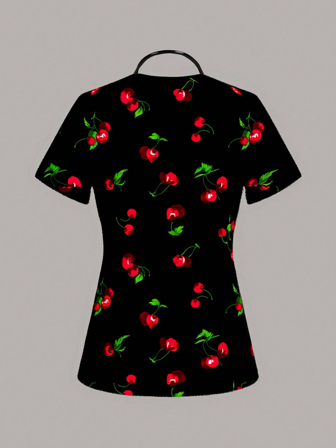 TaskFit Women's Sweetheart Neckline Matte Scrub Top, Women's Short Sleeve V-Neck Nurse Uniform Top, 2 Pocket Tee Printed Soft Stretch Matte Scrub Top