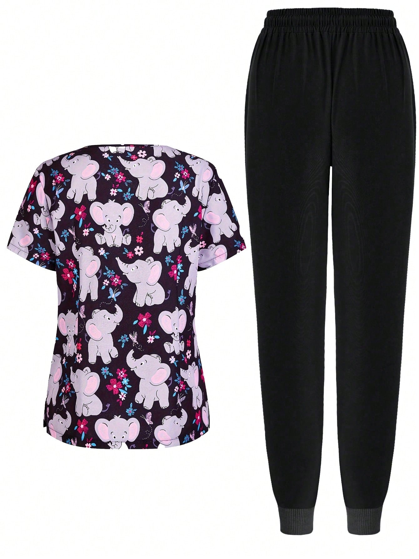 Women's Scrub Elastic Sports Nurse  Uniform Handwashing Clothes Breathable Jacket And Pants Set