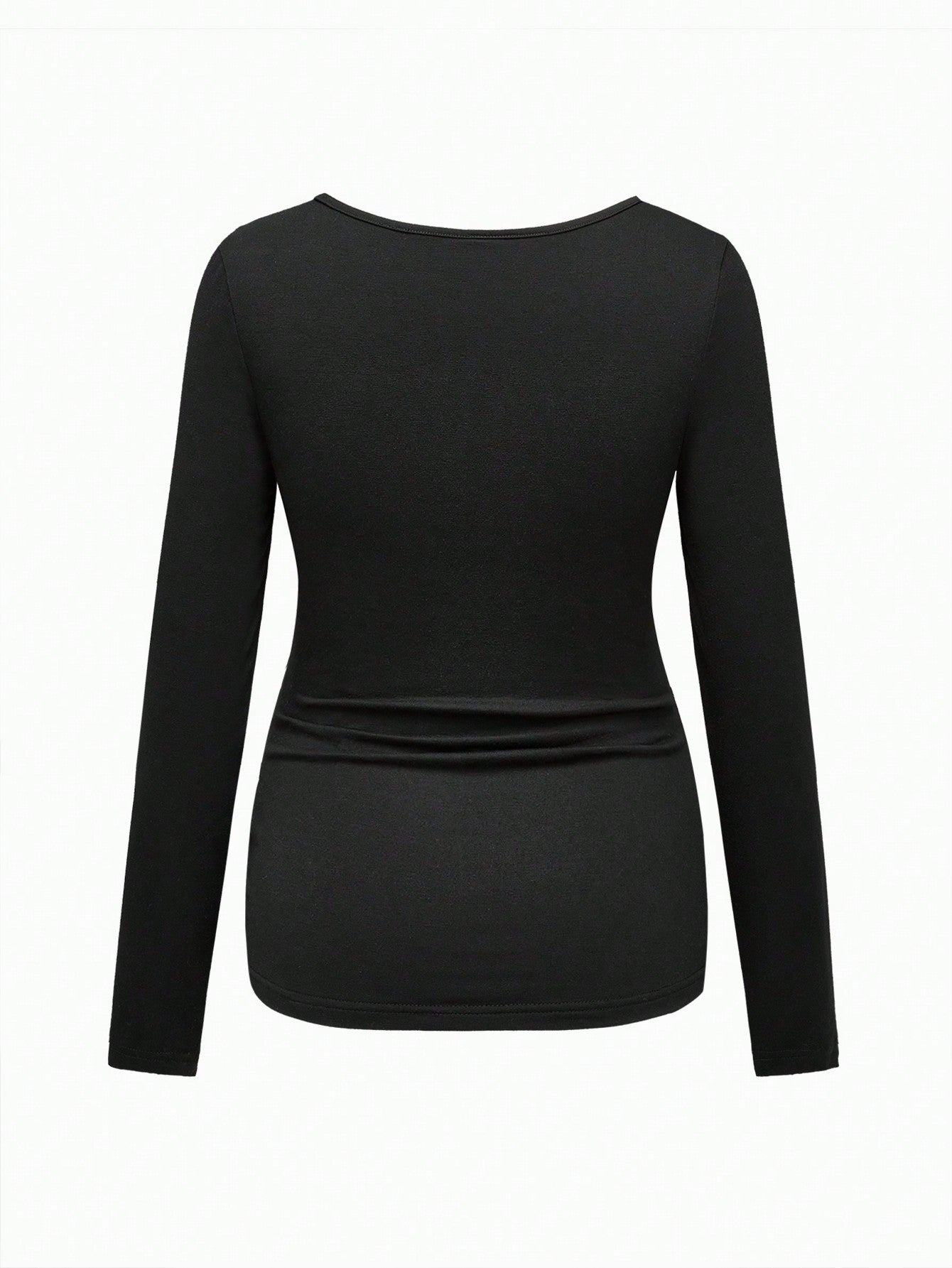 Modmama Casual Slim Fit Round Neck Long Sleeve T-Shirt With "In My Pregnant Era" English Text For Maternity, Suitable For Spring/Autumn, Cotton-Blended