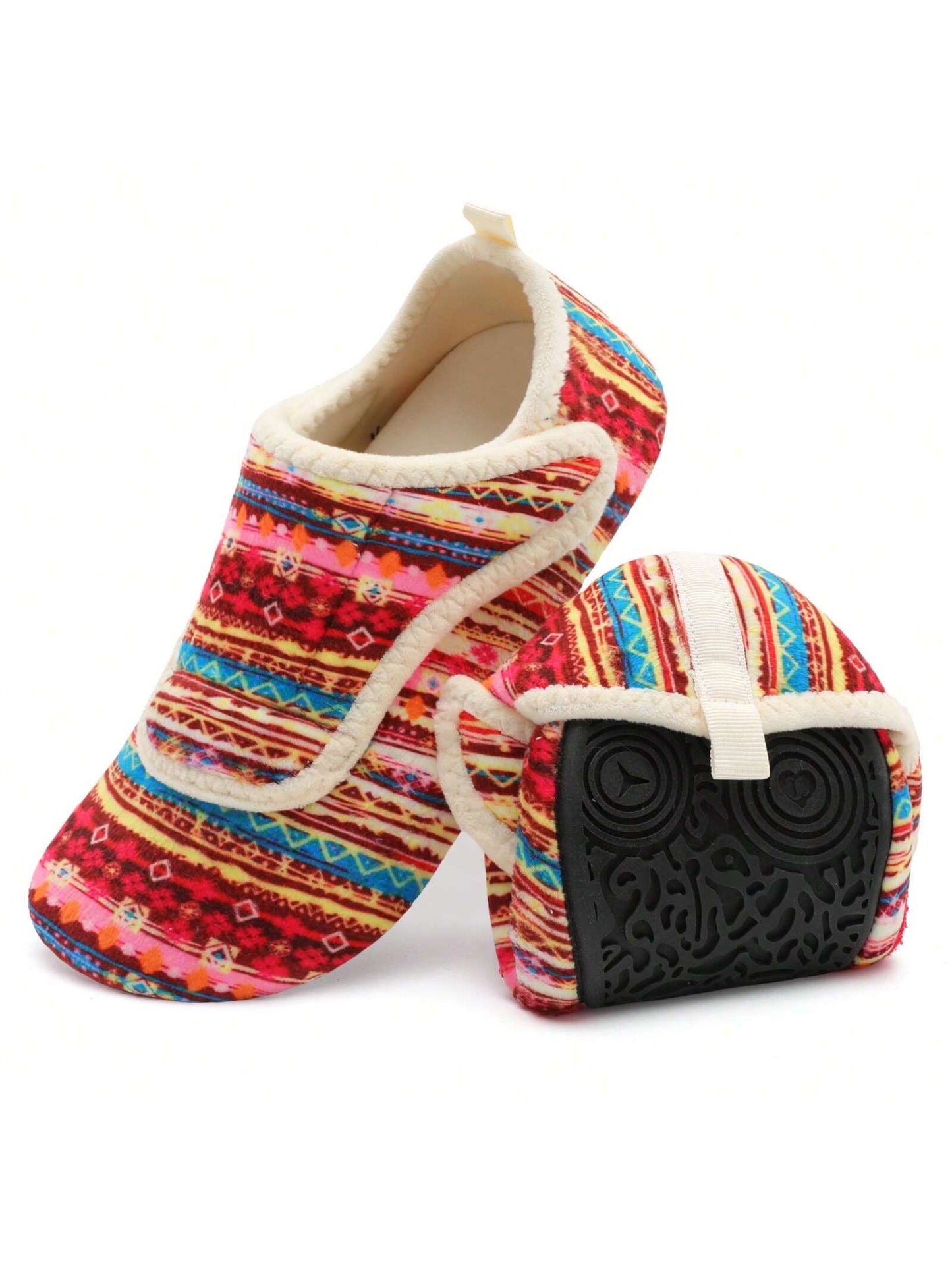 Cozy Anti-Slip Home Slippers For Adults -Ultra-Soft Plush,Rubber Sole,Wide-Fit,Lightweight,Warm, Indoor/Outdoor Shoes For Adults