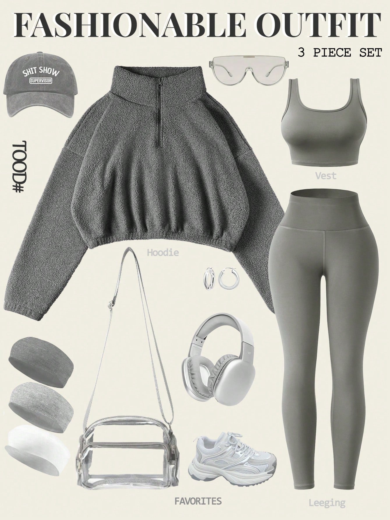 Sport Easify Women Sports Sexy Three-Piece Set High Neck Perspective Long Sleeve Jacket, Sports Tight Vest, High Waisted Leggings, Suitable & Running, Fitness, Exercise, Outdoor Activities Waisted Leggings, Suitable For Running, Fitness, Exercise, Leggi