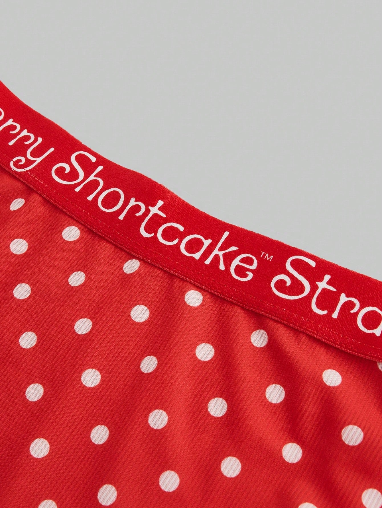 Strawberry Shortcake | ROMWE Cartoon Strawberry Print Bra And Brief Set For Women, Christmas Clothes