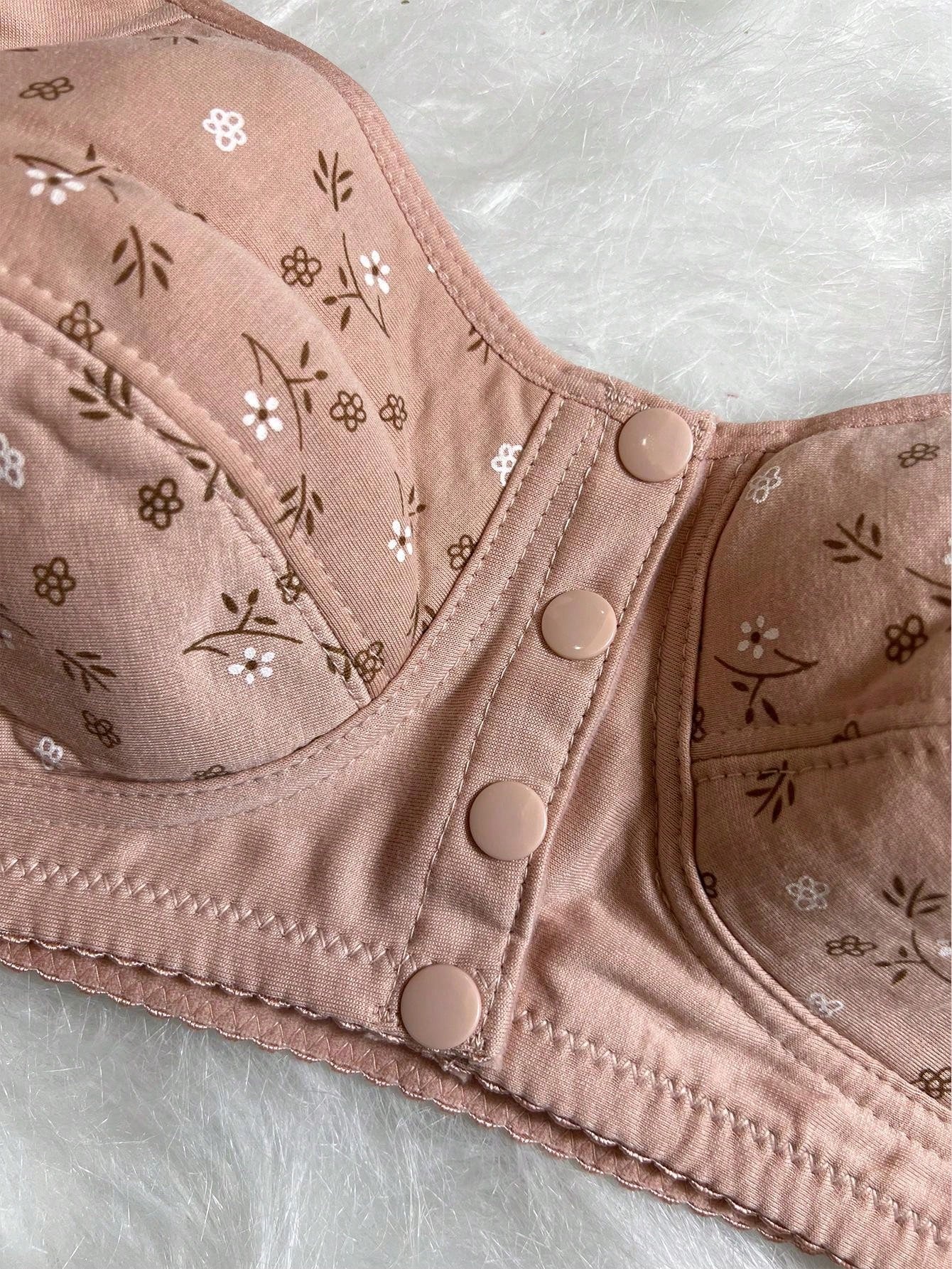 3pcs Front Closure Soft Camisole Bras For Mature Women, Wire-Free Plus Size Comfortable Lingerie