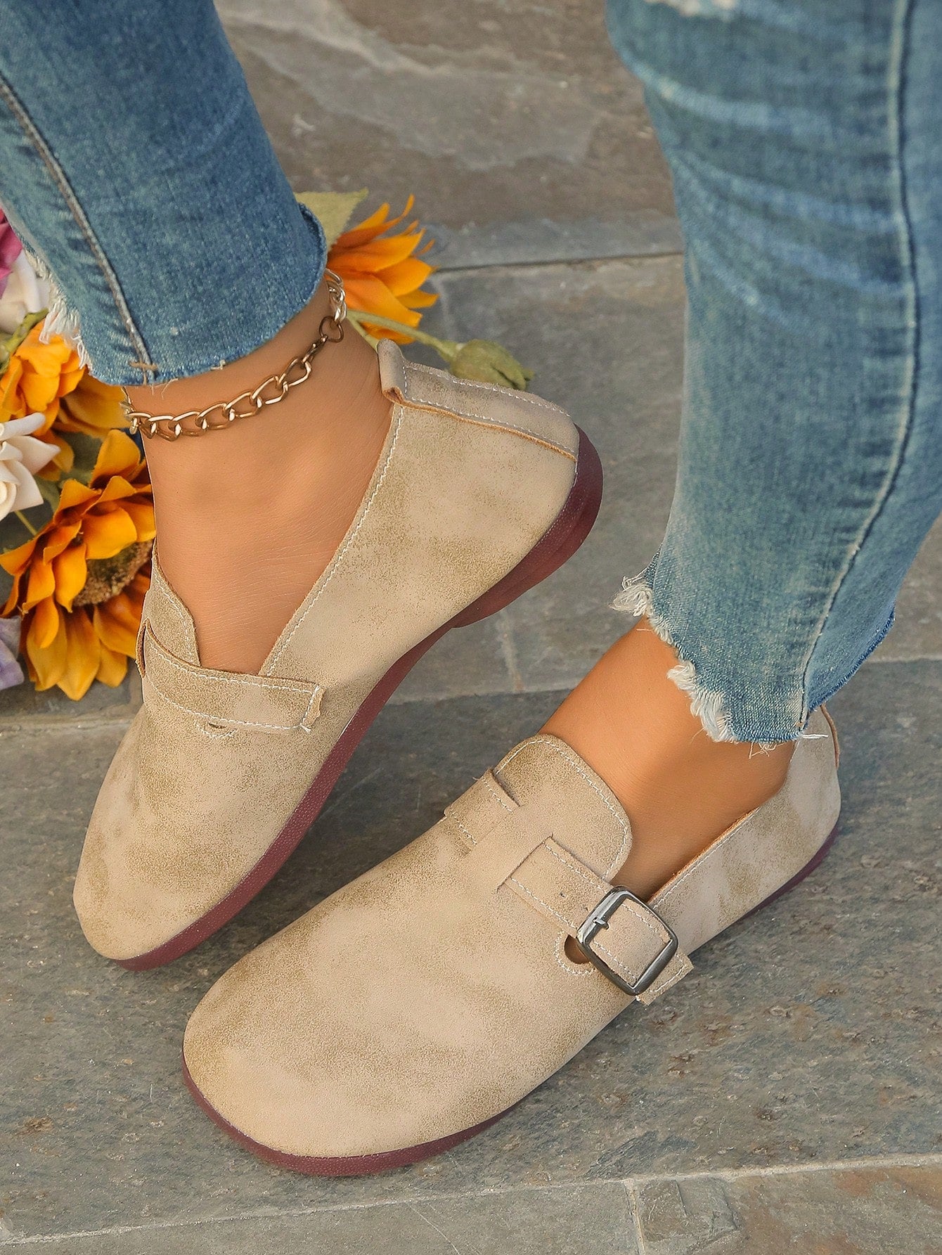 Women's Fall Flat Slip-On Shoes, New Spring & Summer Soft & Comfortable Round Toe Lightweight Casual Loafers, Daily Wear Halloween Accessories