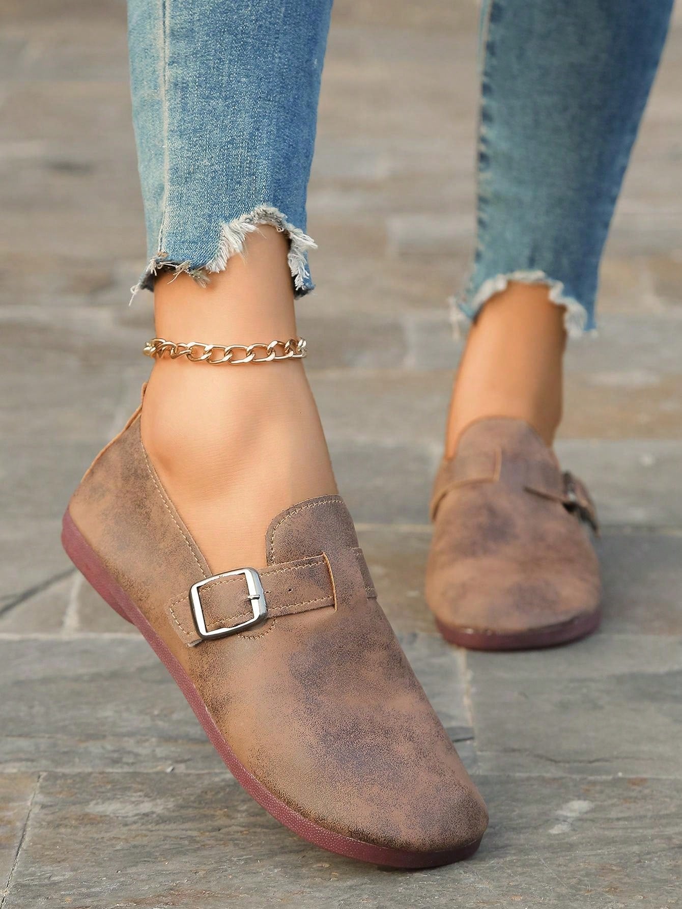 Women's Fall Flat Slip-On Shoes, New Spring & Summer Soft & Comfortable Round Toe Lightweight Casual Loafers, Daily Wear Halloween Accessories