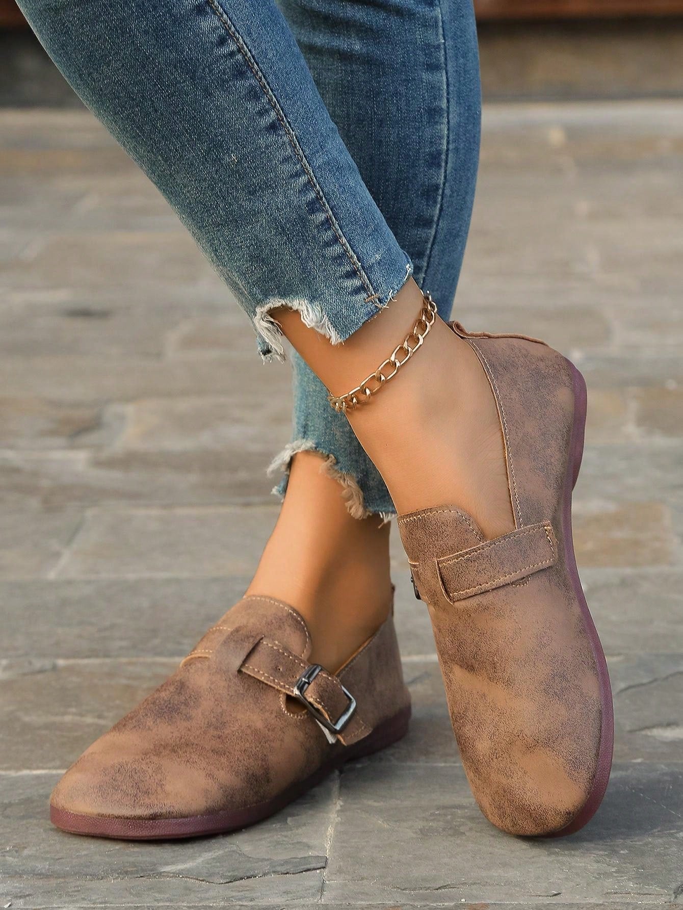 Women's Fall Flat Slip-On Shoes, New Spring & Summer Soft & Comfortable Round Toe Lightweight Casual Loafers, Daily Wear Halloween Accessories