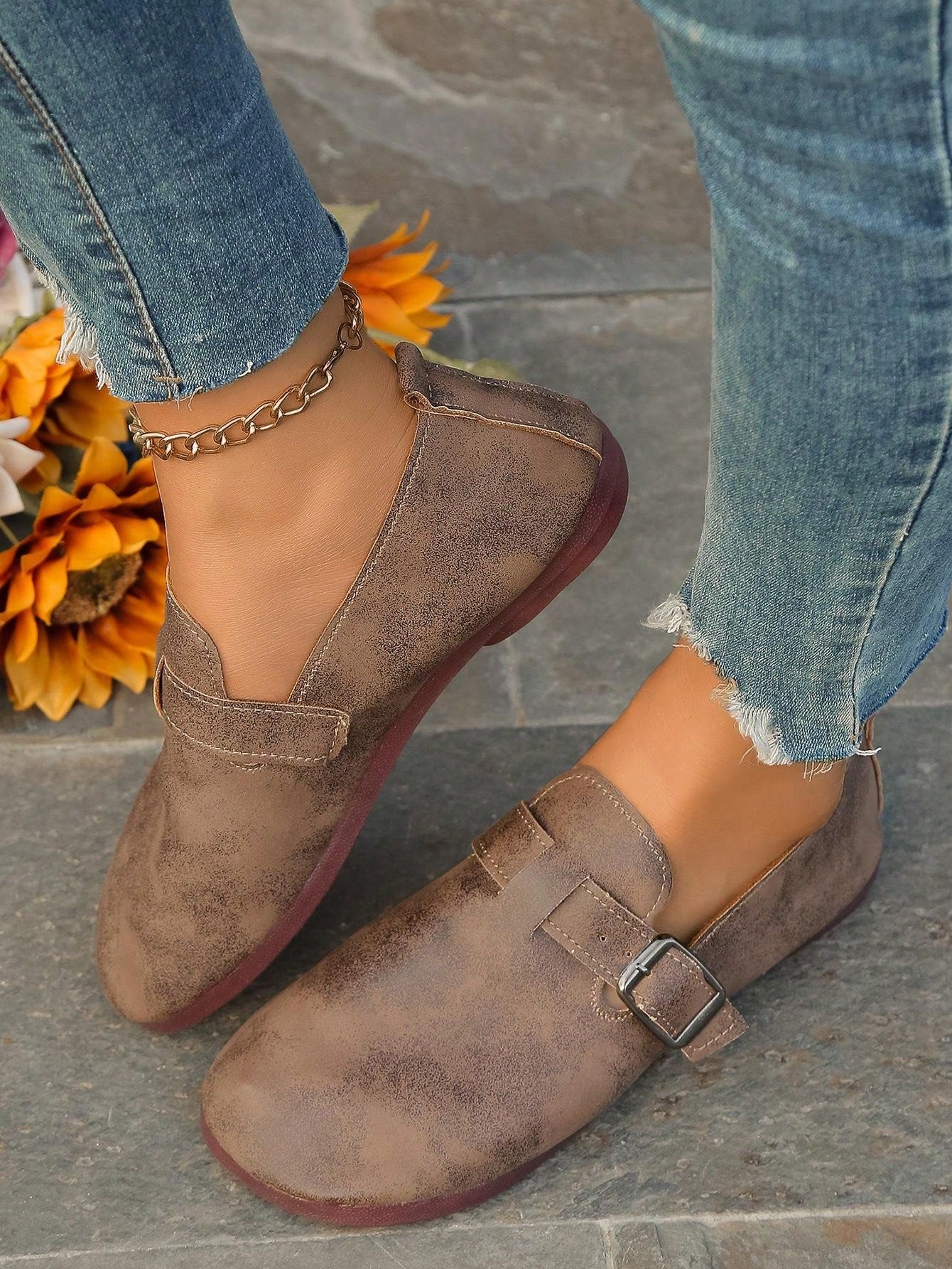 Women's Fall Flat Slip-On Shoes, New Spring & Summer Soft & Comfortable Round Toe Lightweight Casual Loafers, Daily Wear Halloween Accessories