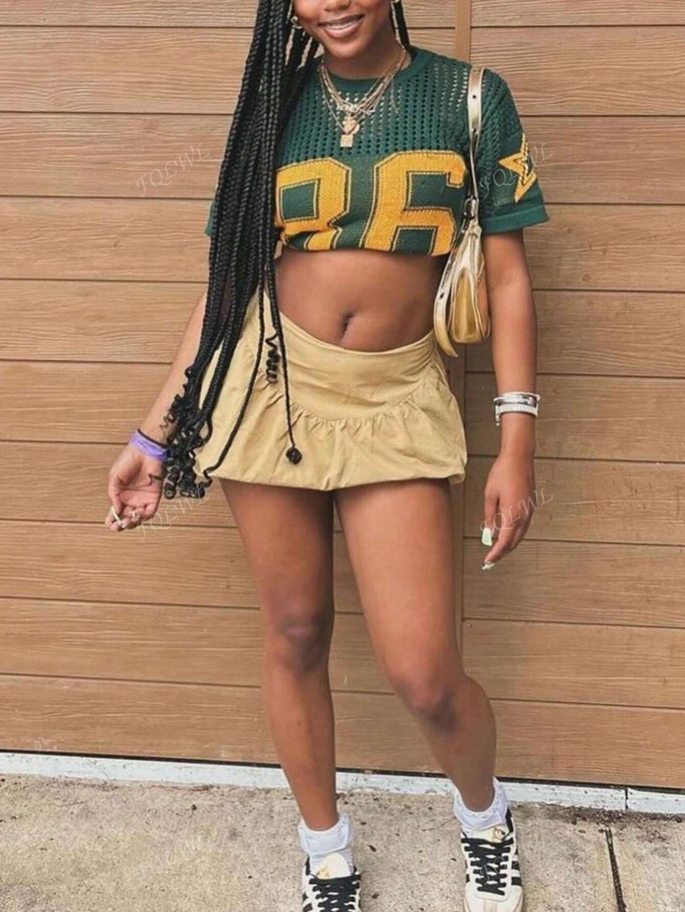 Summer Women's Casual Knitted Tops Street Mesh Breathable Round Neck Short-Sleeved Casual Knitted T-Shirt