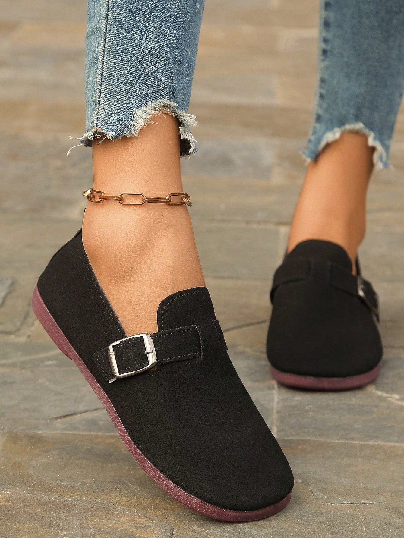 Women's Fall Flat Slip-On Shoes, New Spring & Summer Soft & Comfortable Round Toe Lightweight Casual Loafers, Daily Wear Halloween Accessories