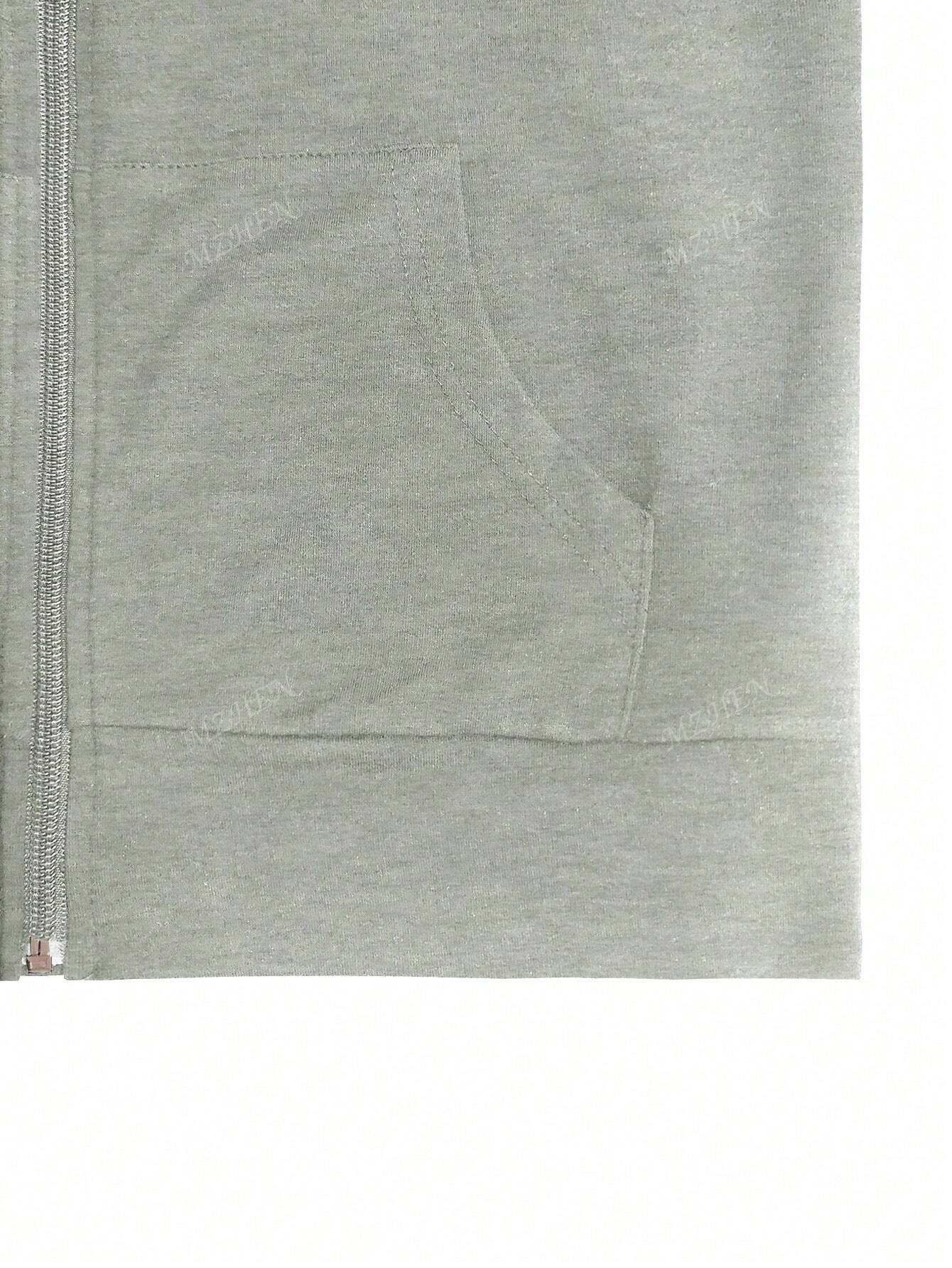 2pcs/Set Women Casual Color Block Hooded Zip-Up Sweatshirt And Pants Athletic Sportswear, Autumn