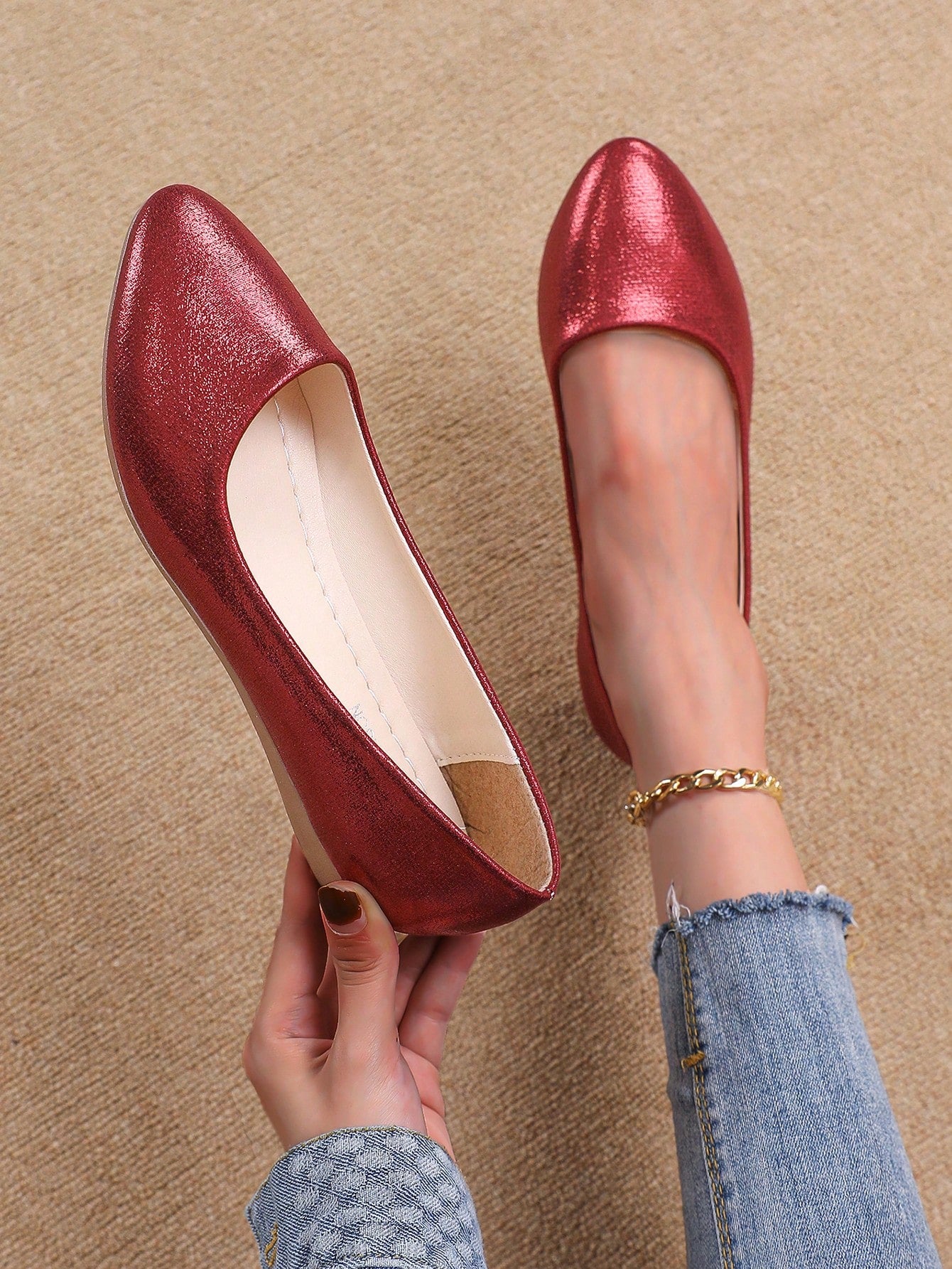 Women's Soft Bottom Flat Loafers, Versatile Casual Slip-On Work Shoes For Spring And Autumn