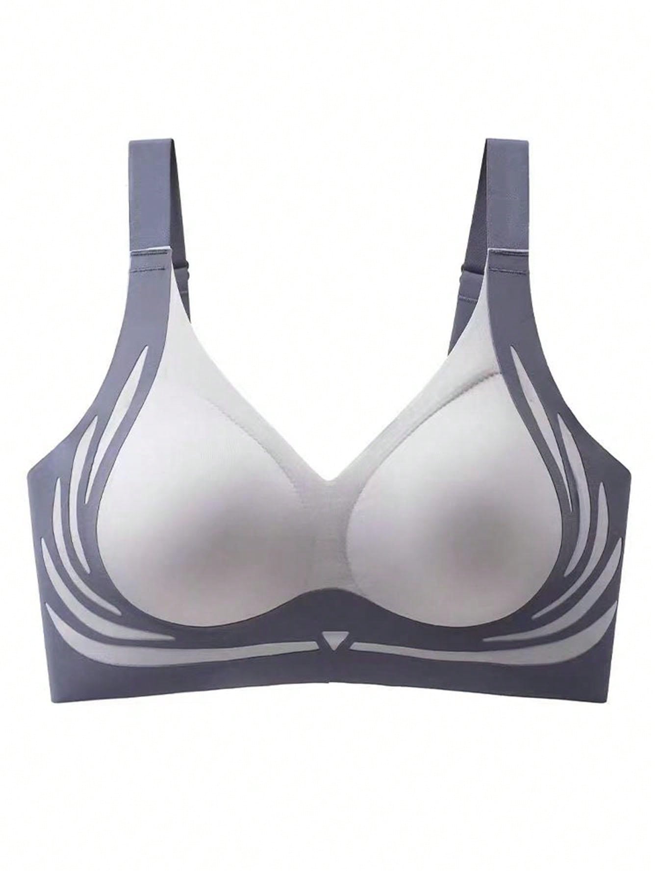 3pcs Seamless Wireless Bra For Women, Comfortable Lift & Support, No Side Bulge, Prevent Sagging, T-Back Design