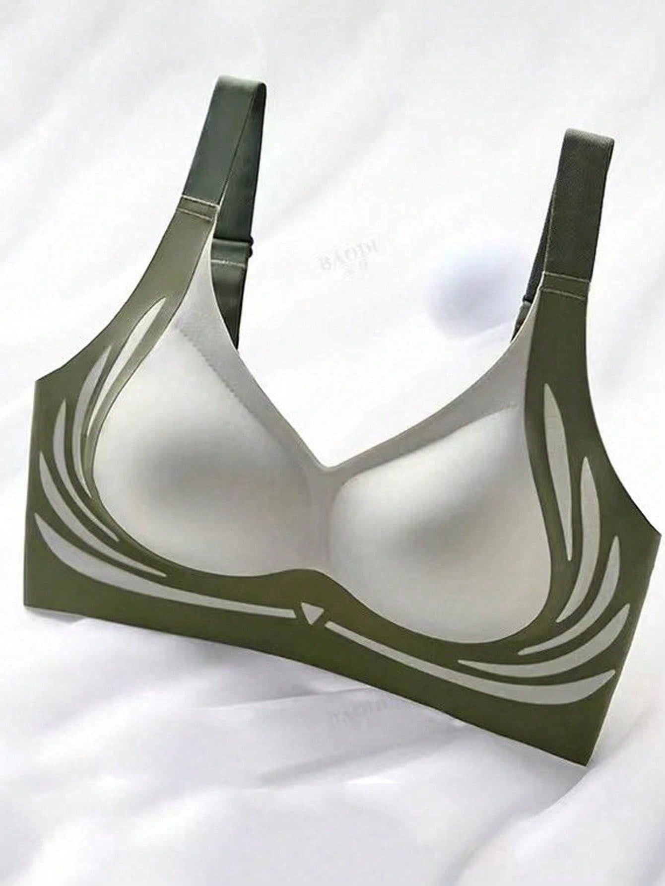 3pcs Seamless Wireless Bra For Women, Comfortable Lift & Support, No Side Bulge, Prevent Sagging, T-Back Design