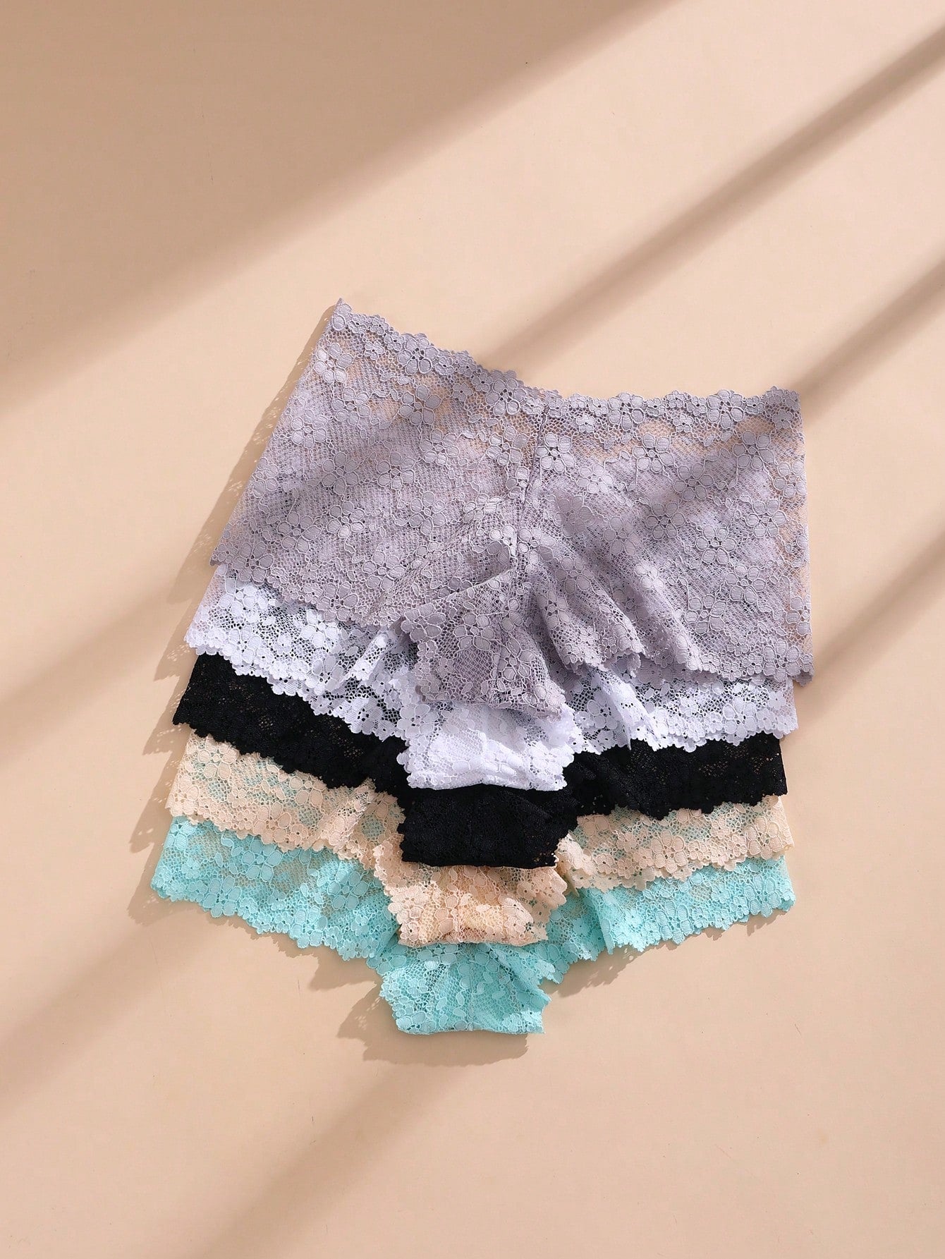 12 PCS Ladies Sexy Lace Panties Hollow Out Seamless Briefs Comfortable And Breathable Lingerie