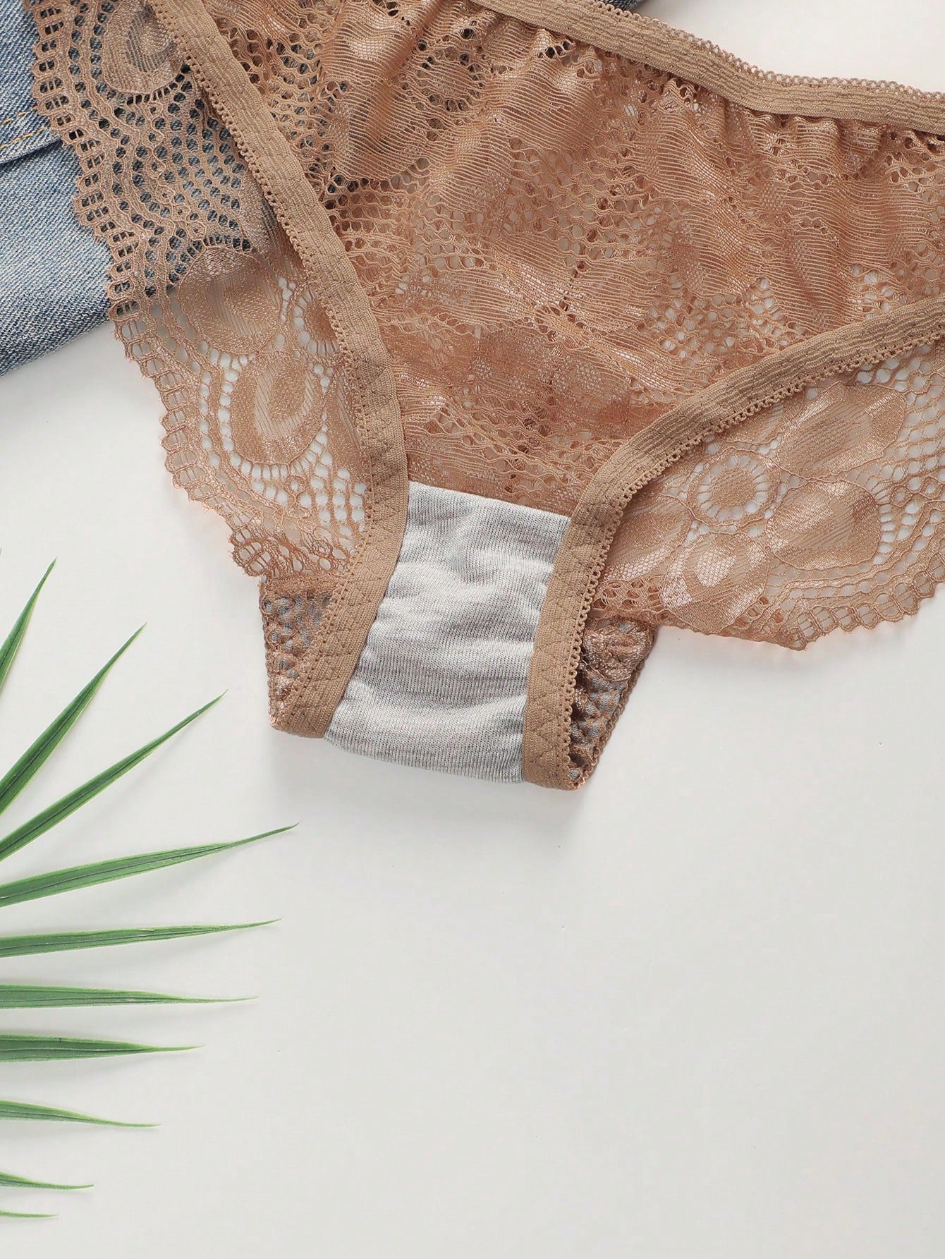 2pcs Women Lingerie Set (With Underwire, Triangle Panty)