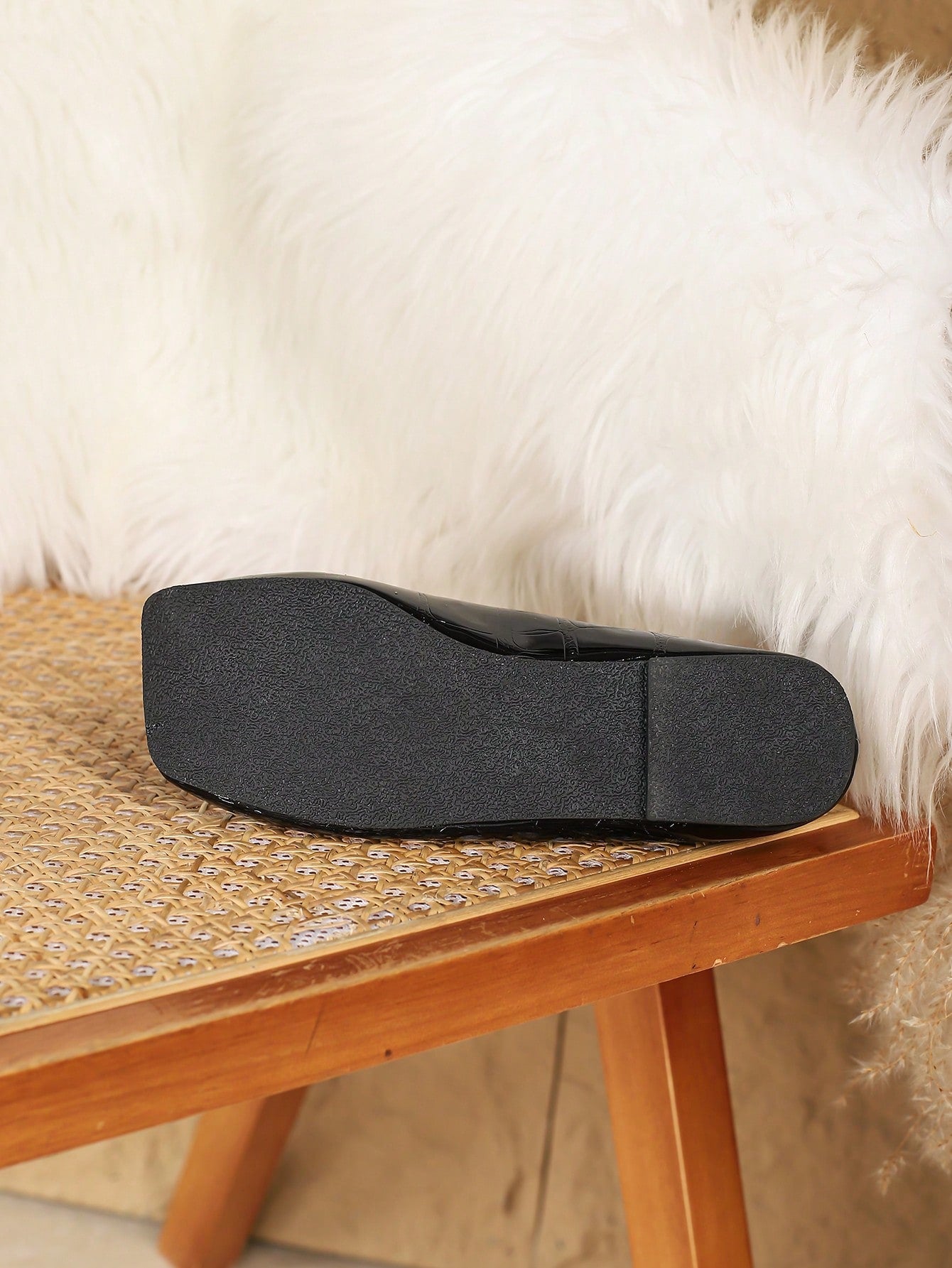 2024 New Square Toe Flat Women Shoes, Fashionable For Spring And Autumn