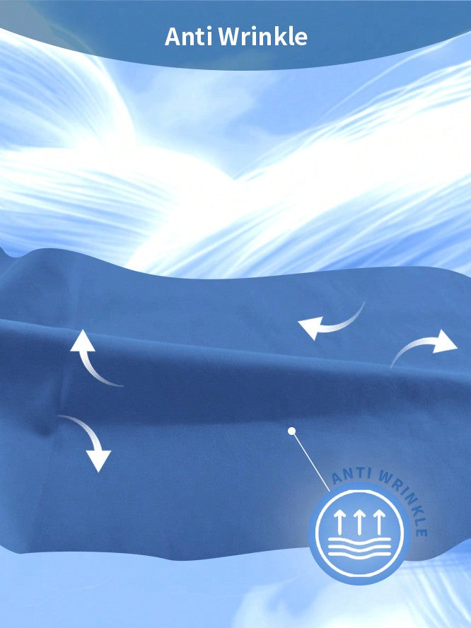 EZwear 3pcs/Set Solid Grey Suit Jacket, Vest And Pants