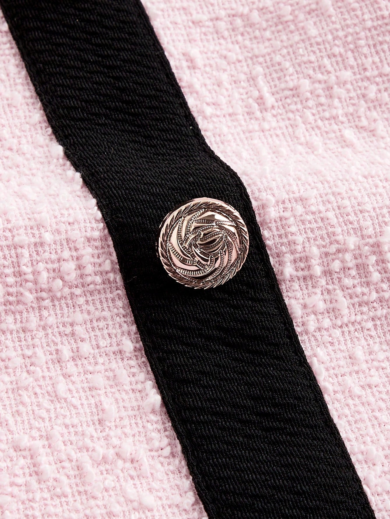 MOD Black & White Contrast Pleat Detail Fitted Long Sleeve Knit Dress