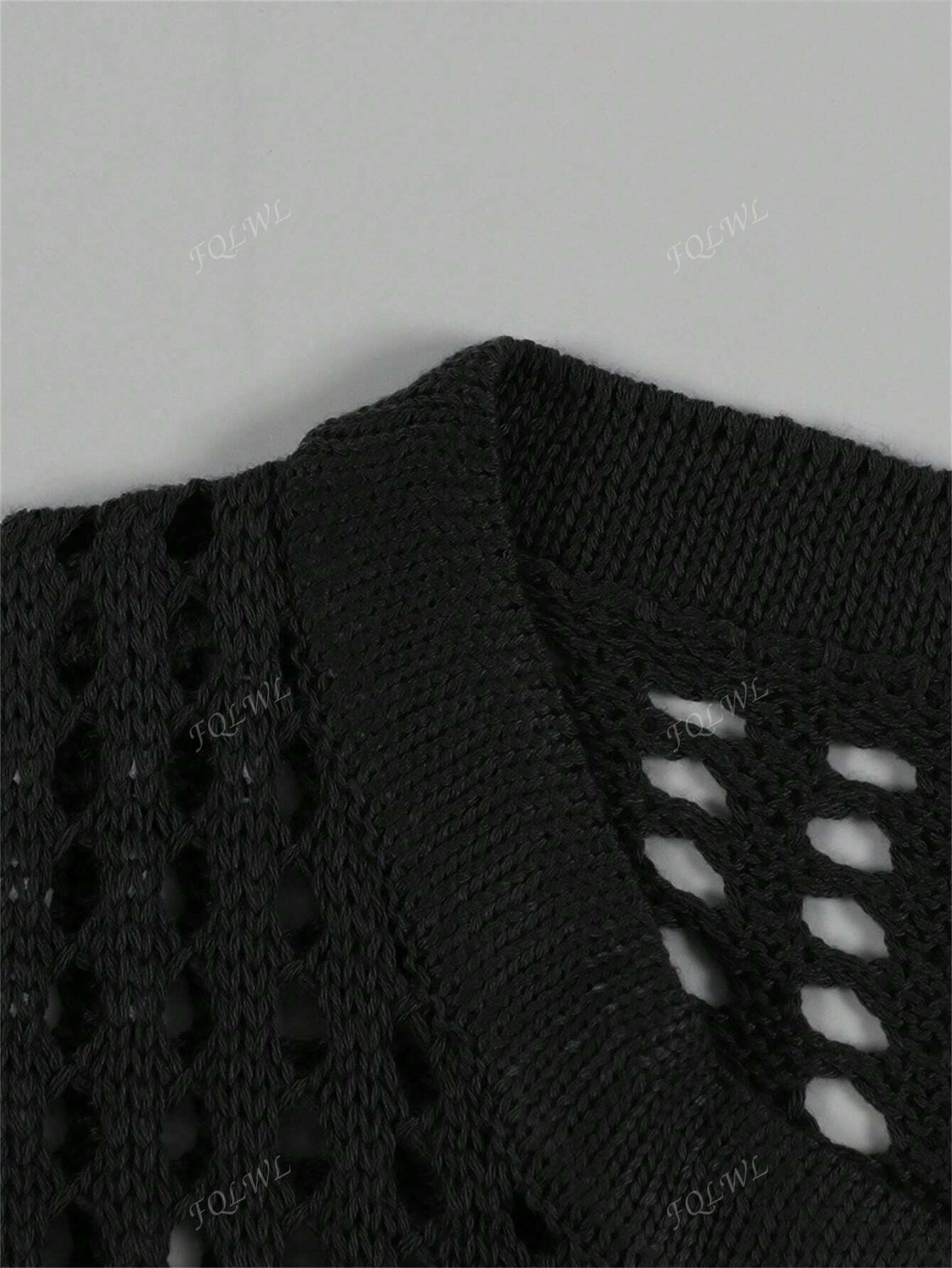 Summer Women's Casual Knitted Tops Street Mesh Breathable Round Neck Short-Sleeved Casual Knitted T-Shirt