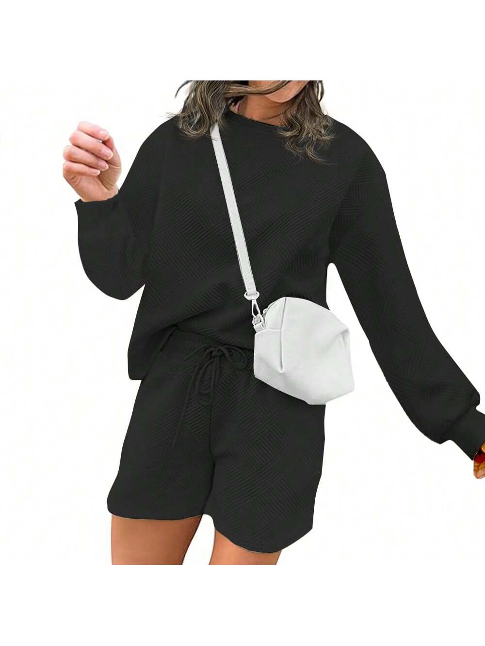 Women 2 Piece Outfits Sweat Shorts Set Two Piece Lounge Sets Matching Casual Clothing Comfy Suit