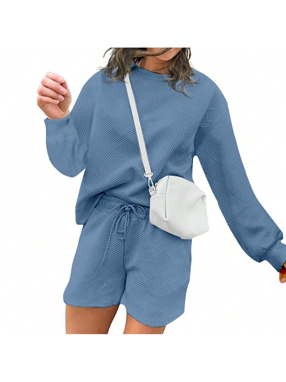 Women 2 Piece Outfits Sweat Shorts Set Two Piece Lounge Sets Matching Casual Clothing Comfy Suit