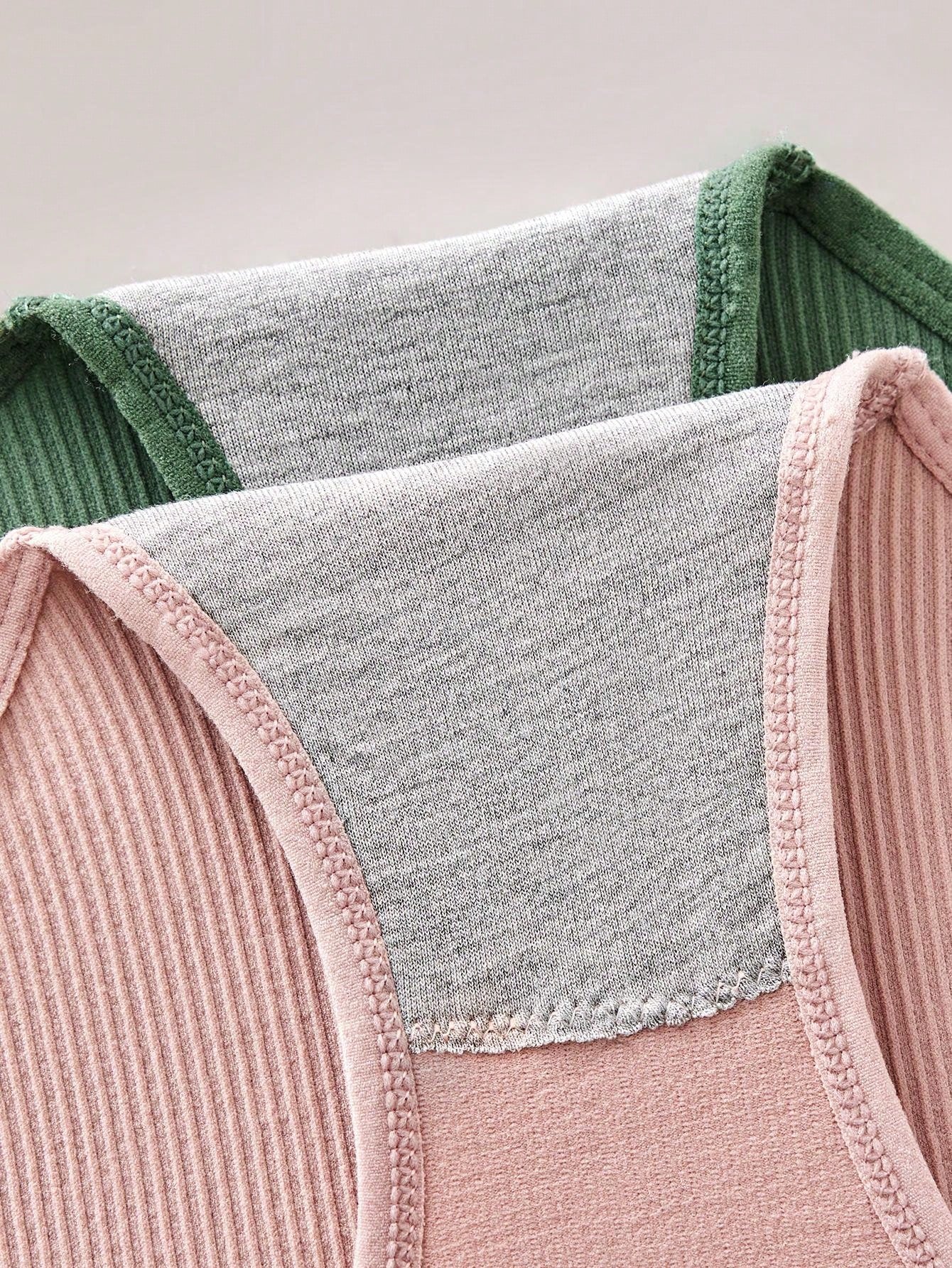 8 Sets Simple Lingerie Set, Solid Seamless Ribbed Cami Bra & Panties, Women's Lingerie & Underwear