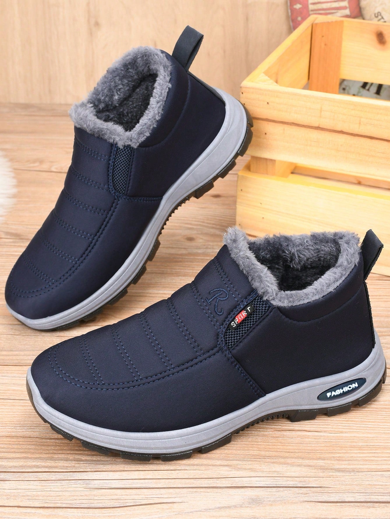 Women's Thickened Winter Shoes, Black Dress,Casual Soft Bottom Boots, Winter Corset