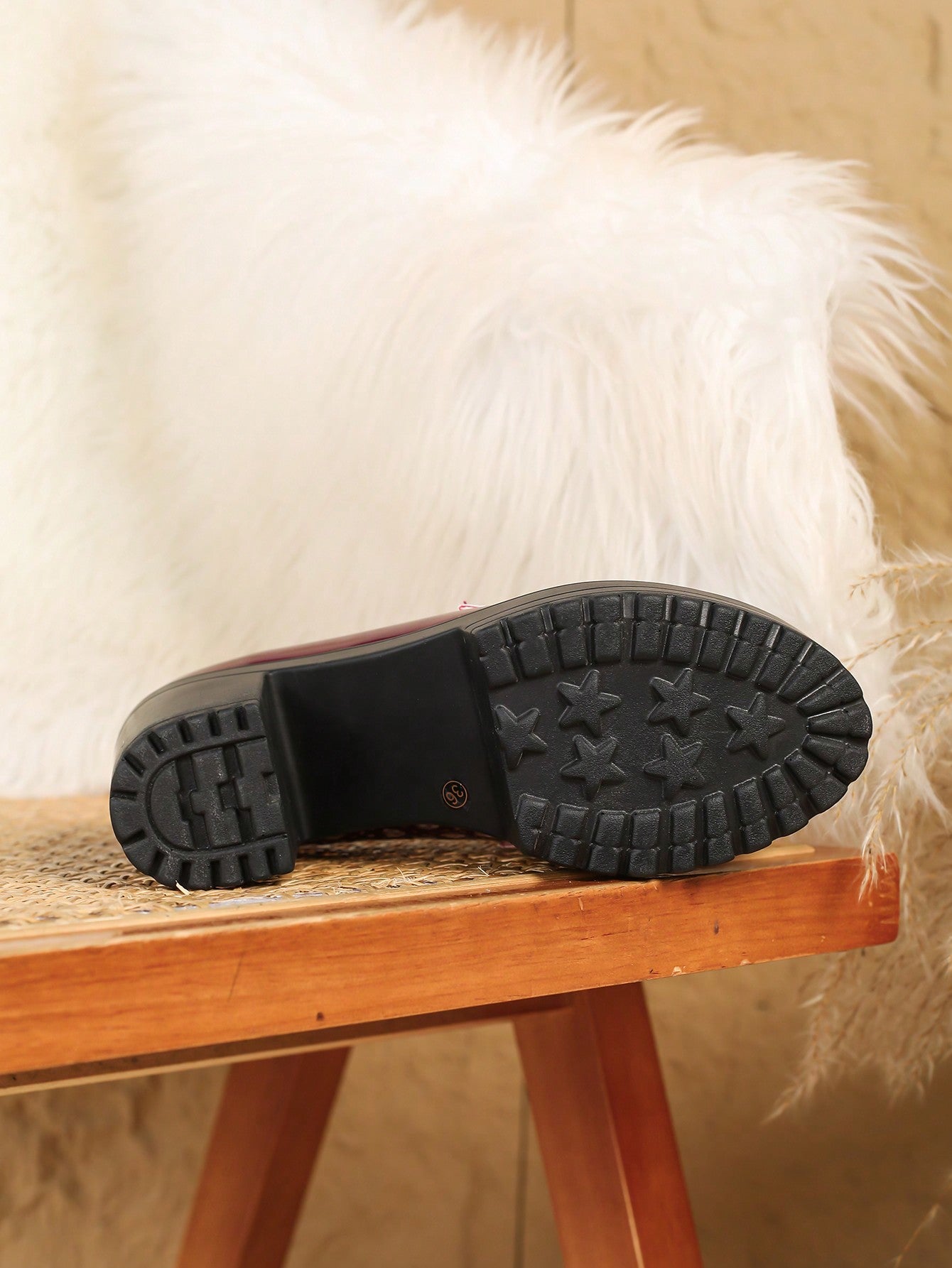 Women's Bow Decor Chunky Heeled Slip-On Loafers, Dressy Patent Leather Work Pumps, Mid-Heel Square Toe Oxfords