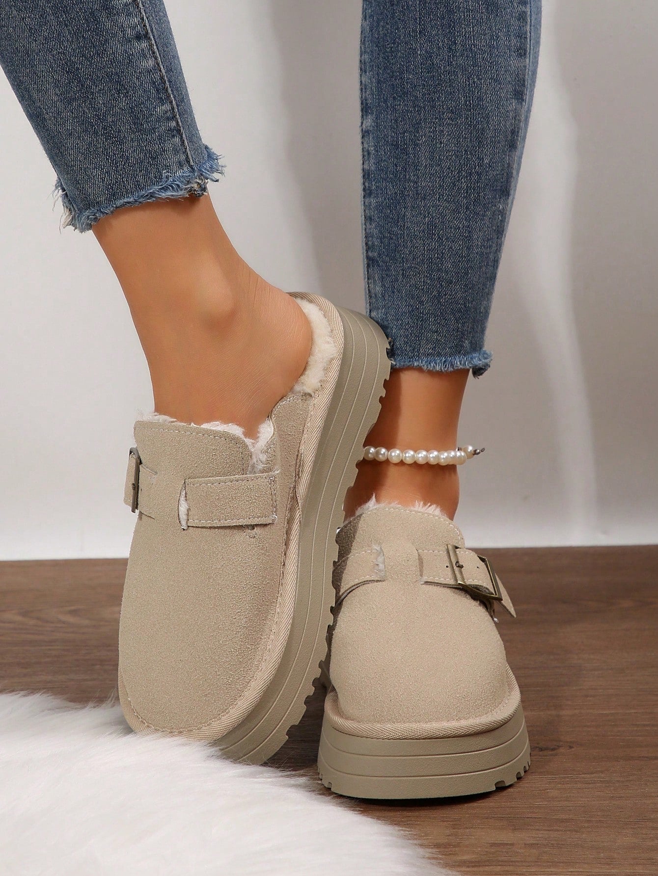 Women's Slip-On Platform Loafers With Chunky Heels For Casual Comfort