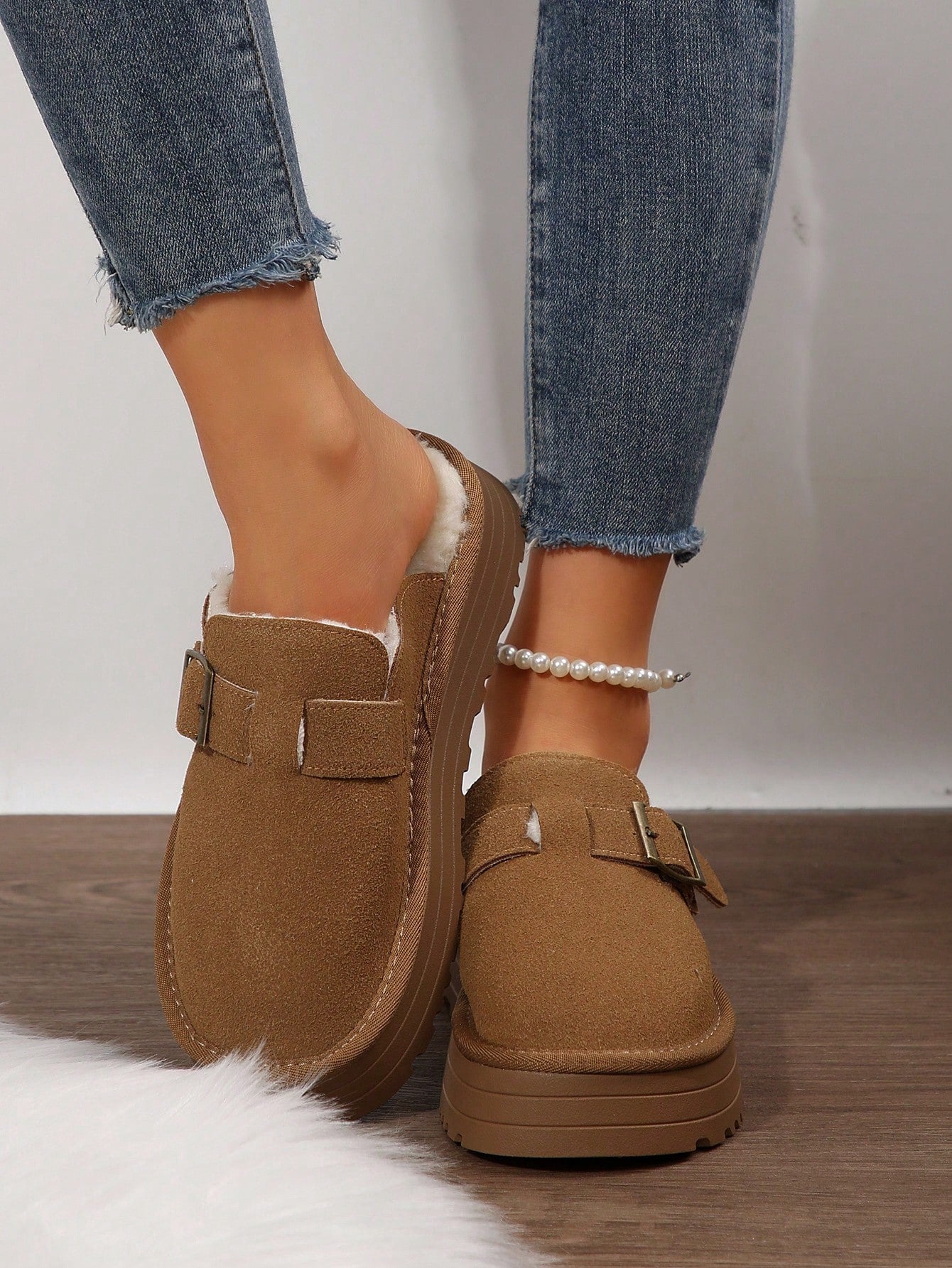 Women's Slip-On Platform Loafers With Chunky Heels For Casual Comfort