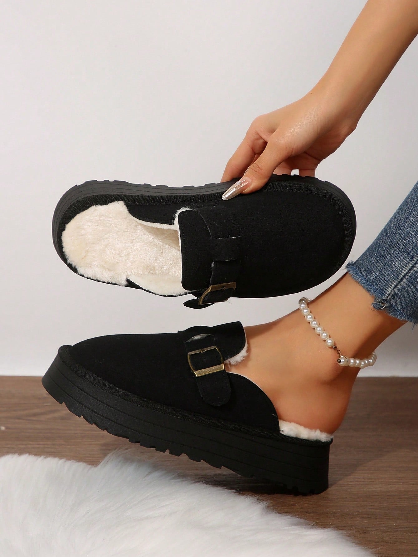 Women's Slip-On Platform Loafers With Chunky Heels For Casual Comfort