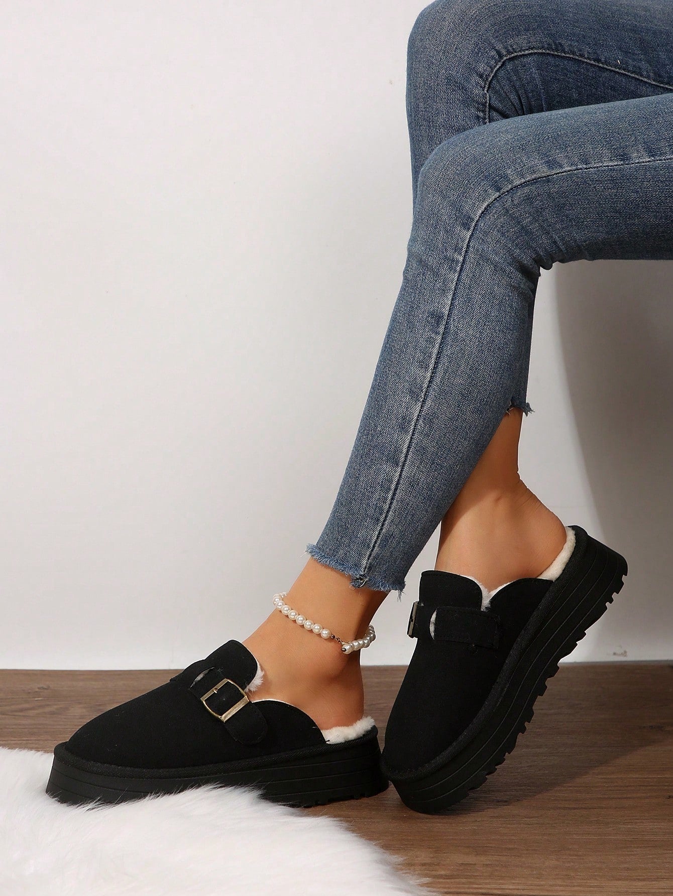 Women's Slip-On Platform Loafers With Chunky Heels For Casual Comfort