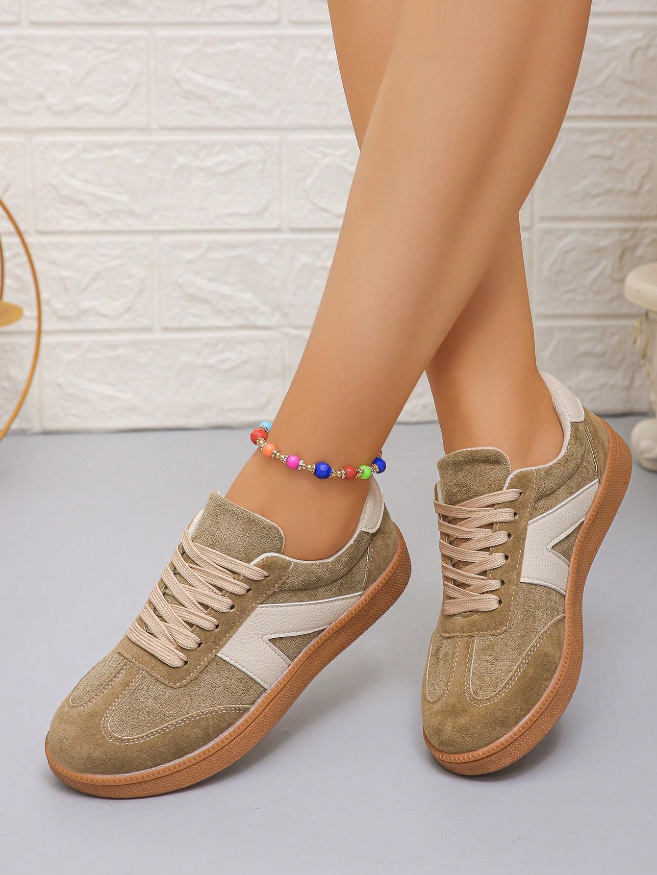 Women's Fashion Casual Lightweight Sneakers, Comfortable Flat Athletic Running Shoes For Party And Everyday Wear