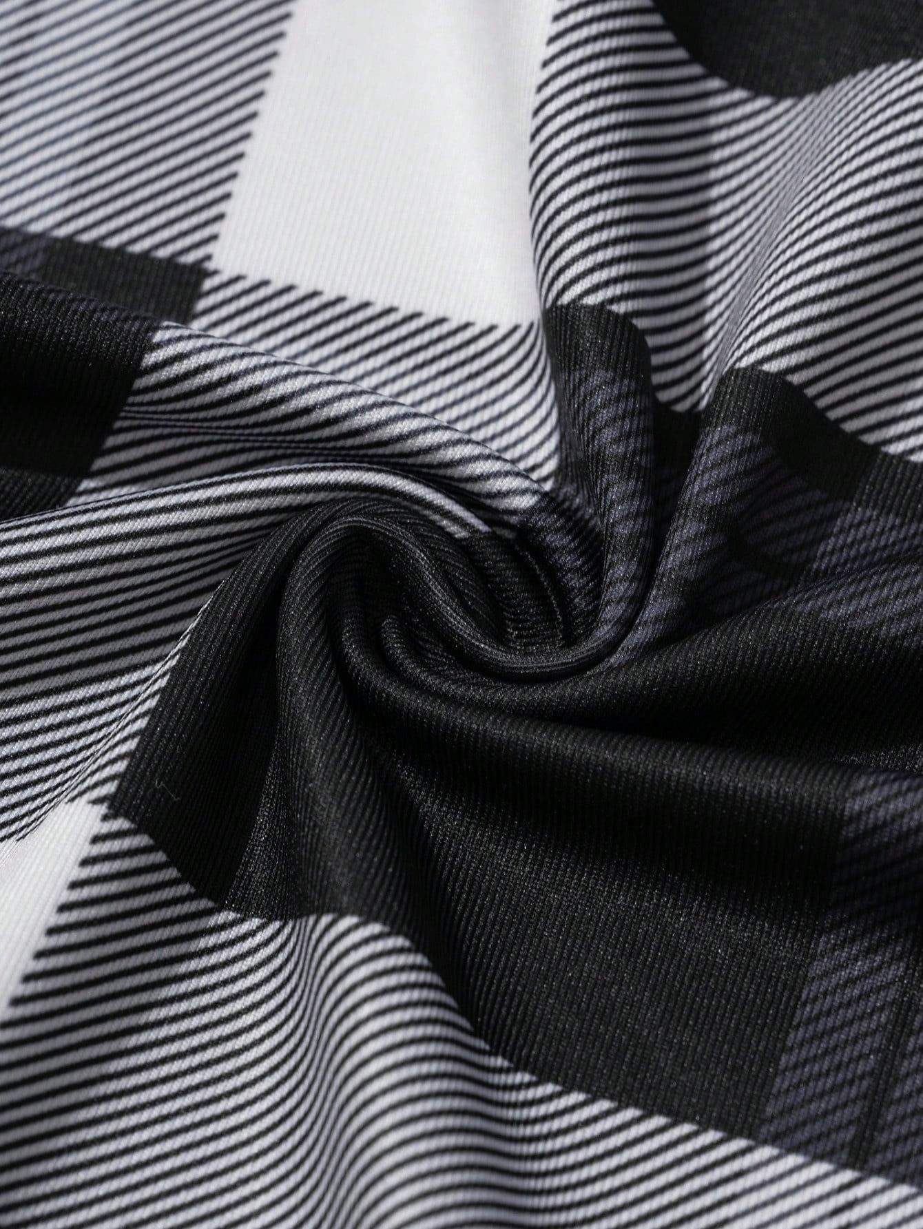 EMERY ROSE Women's V-Neck Drawstring Long Sleeve Plaid Design Casual T-Shirt Graphic Tees Women Tops For Spring Outfit