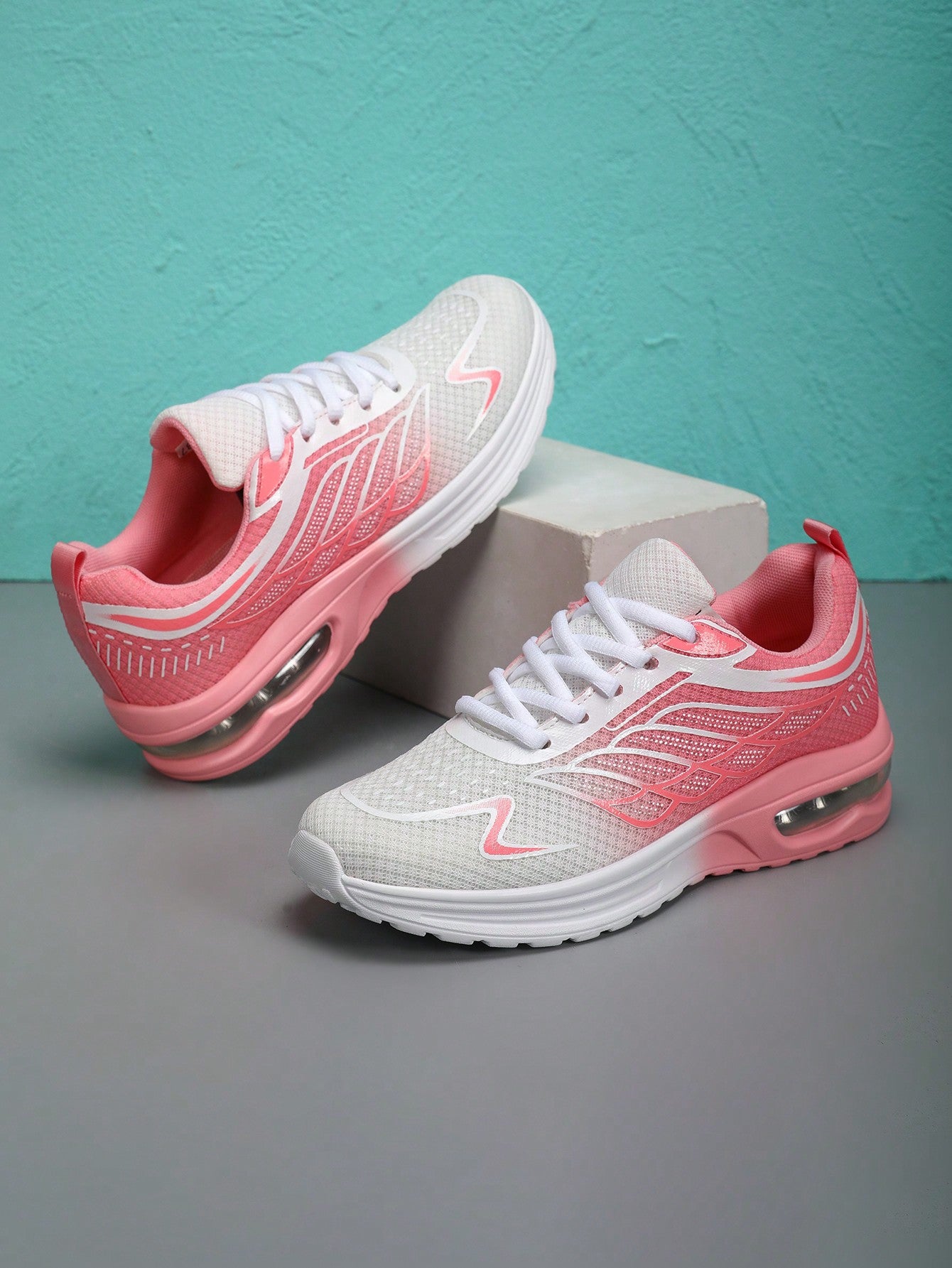 Women's Lightweight Shock-Absorbing Air Cushion Anti-Slip Sports Running Casual Shoes, Breathable Driving Sneakers For Autumn/Winter