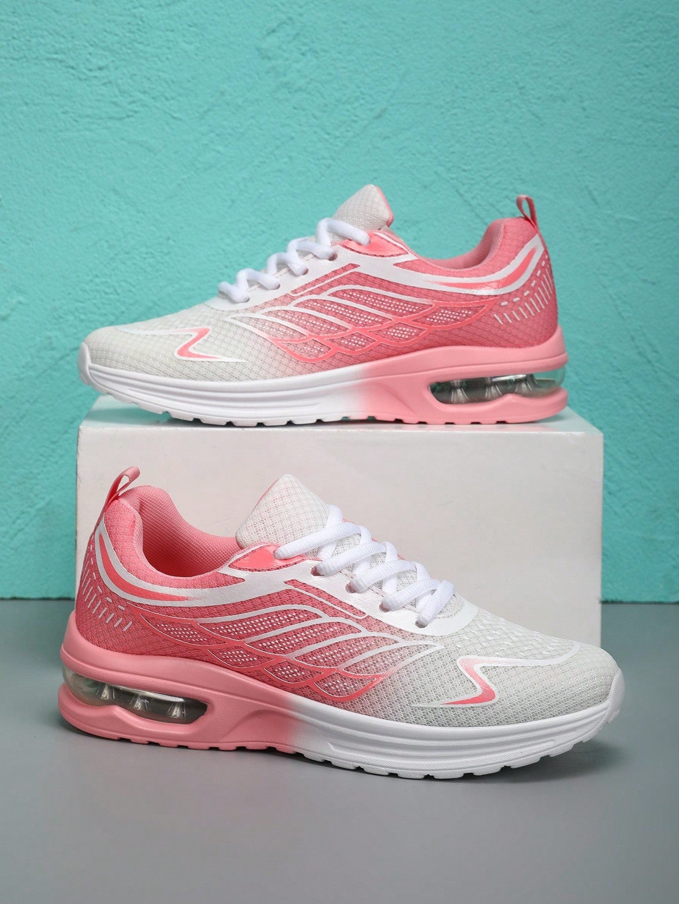 Women's Lightweight Shock-Absorbing Air Cushion Anti-Slip Sports Running Casual Shoes, Breathable Driving Sneakers For Autumn/Winter