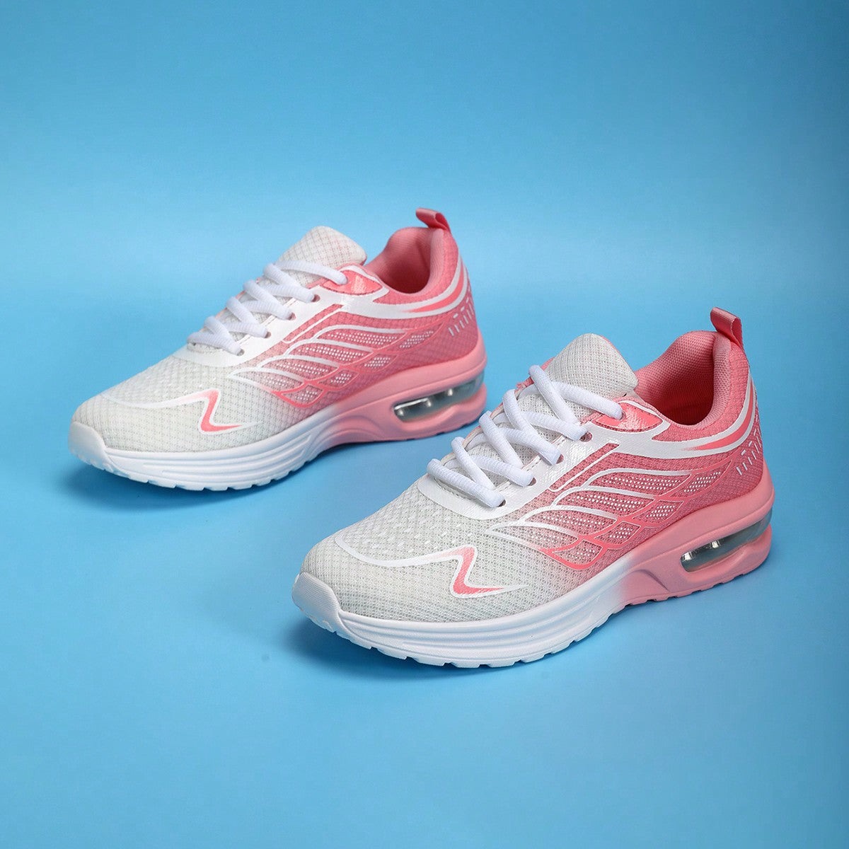 Women's Lightweight Shock-Absorbing Air Cushion Anti-Slip Sports Running Casual Shoes, Breathable Driving Sneakers For Autumn/Winter