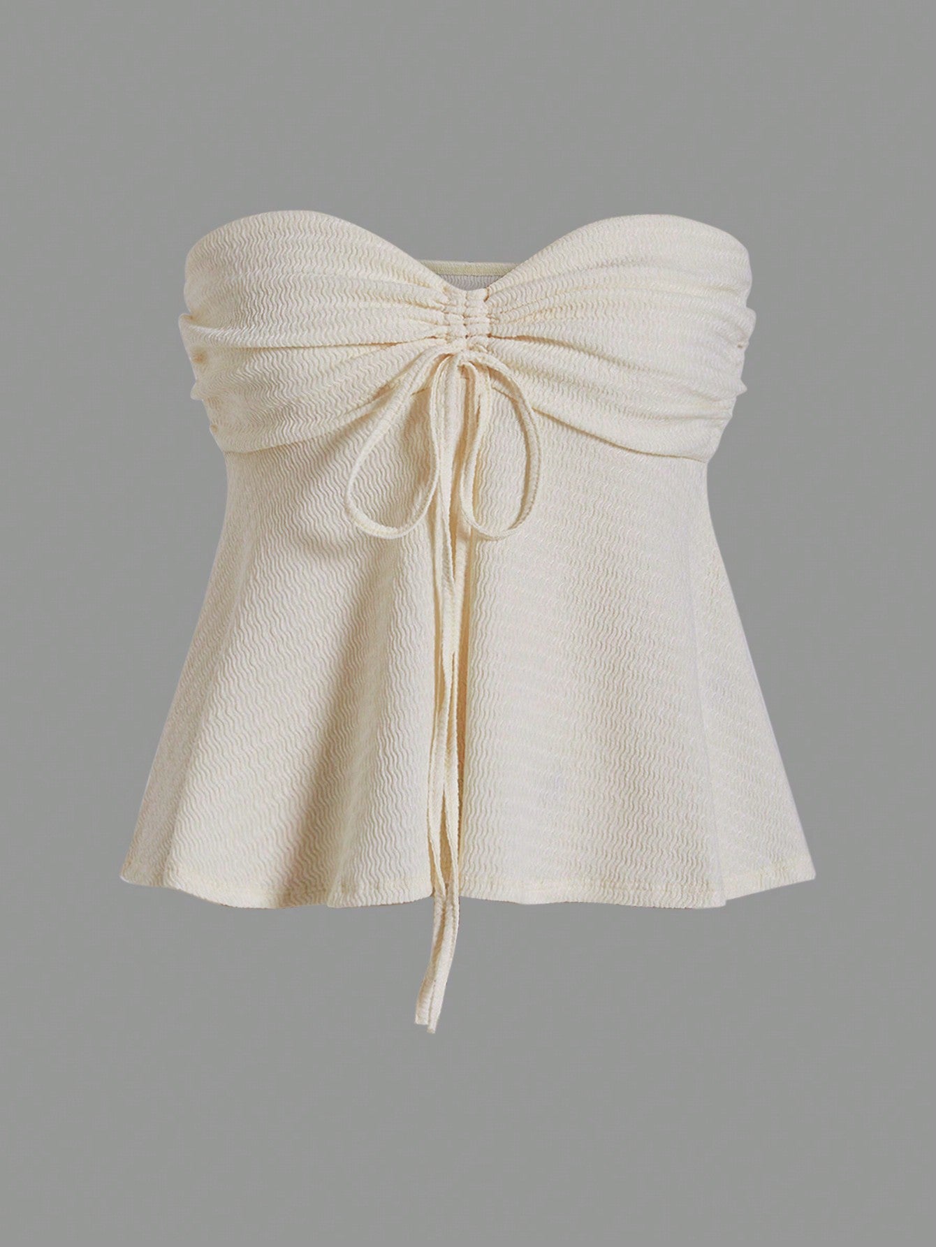 Comfortcana Drawstring Front Tube Top